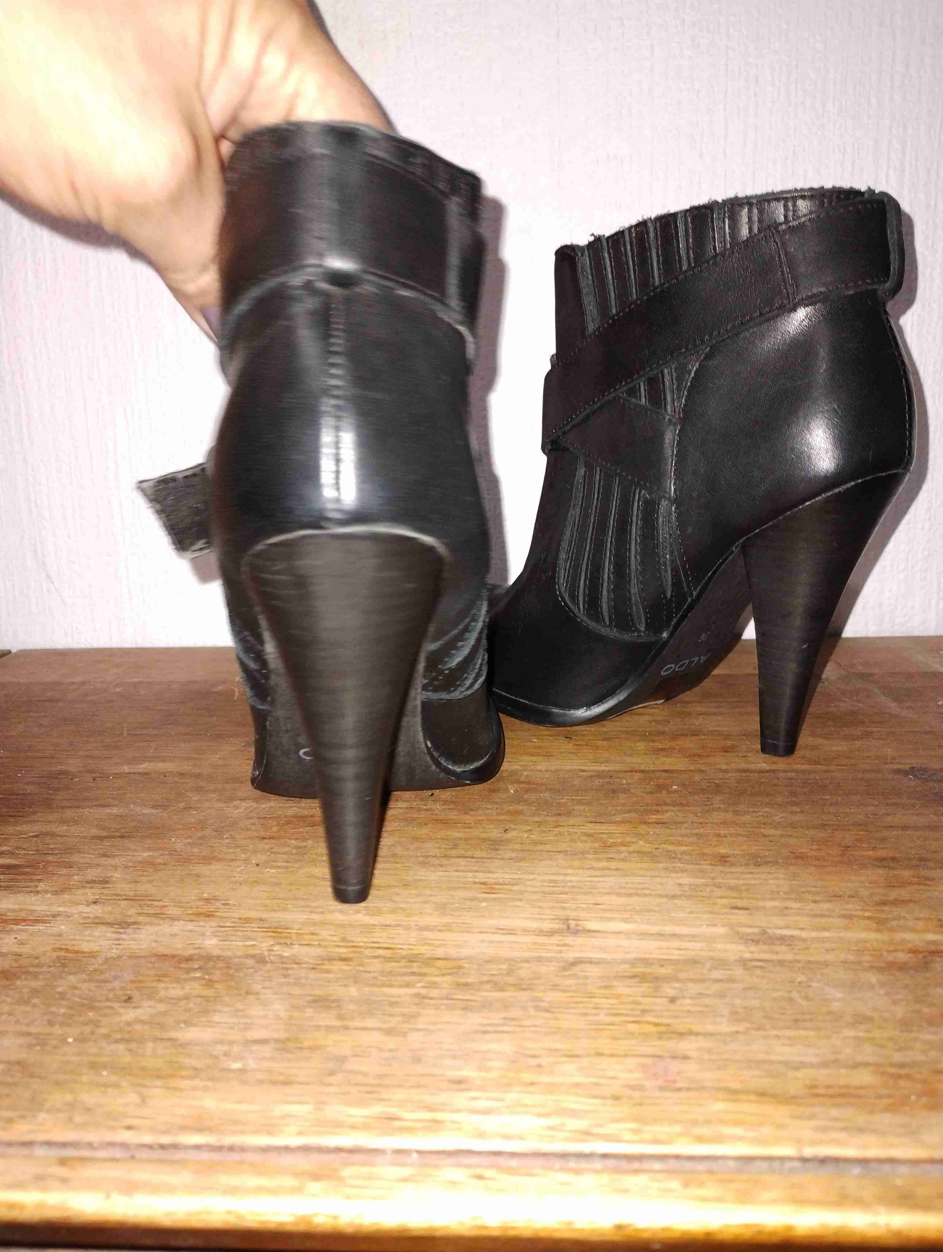 Botines de cuero negro Aldo - miniatura 3