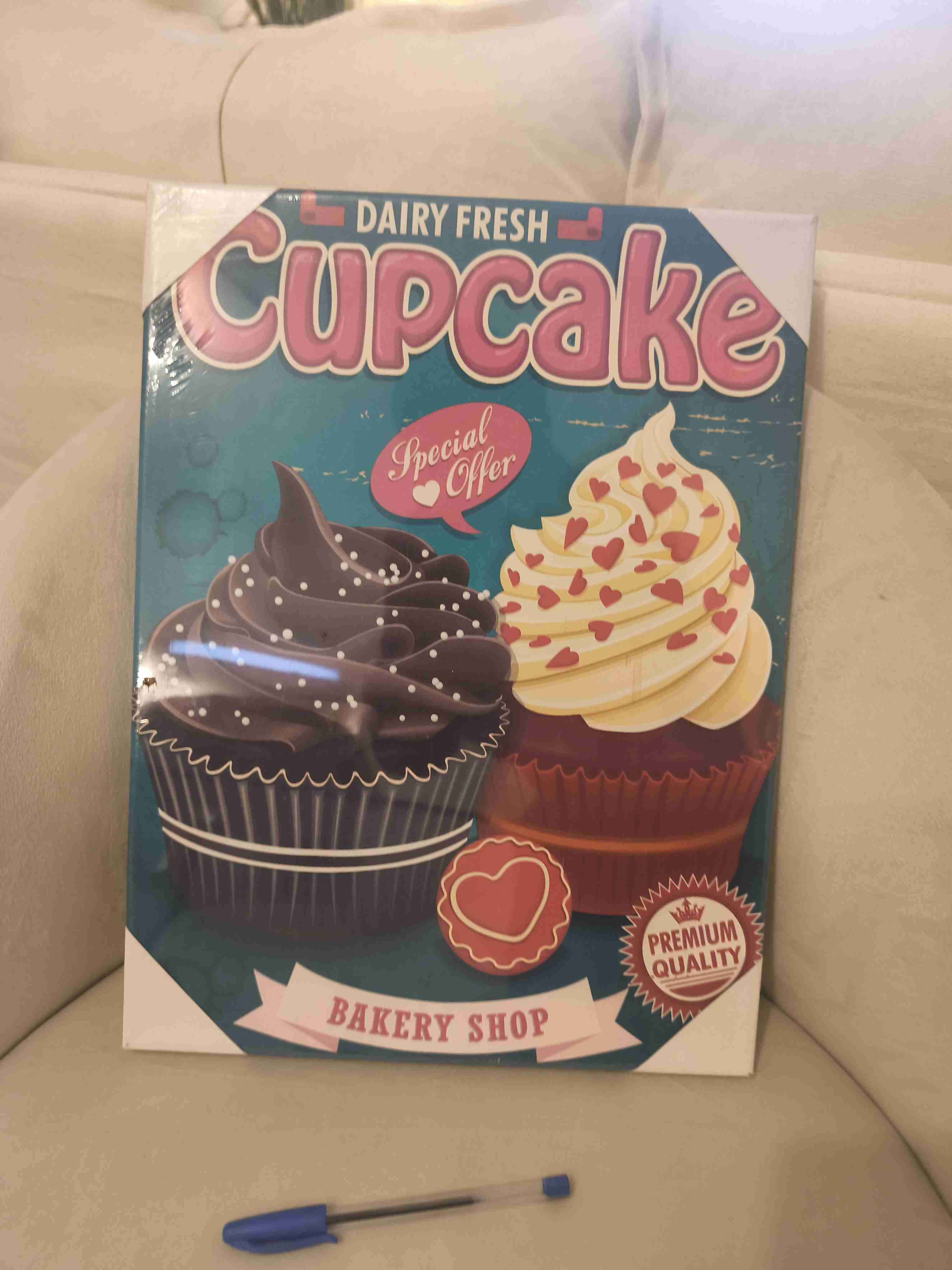 Cuadro decorativo de cupcake - miniatura 1