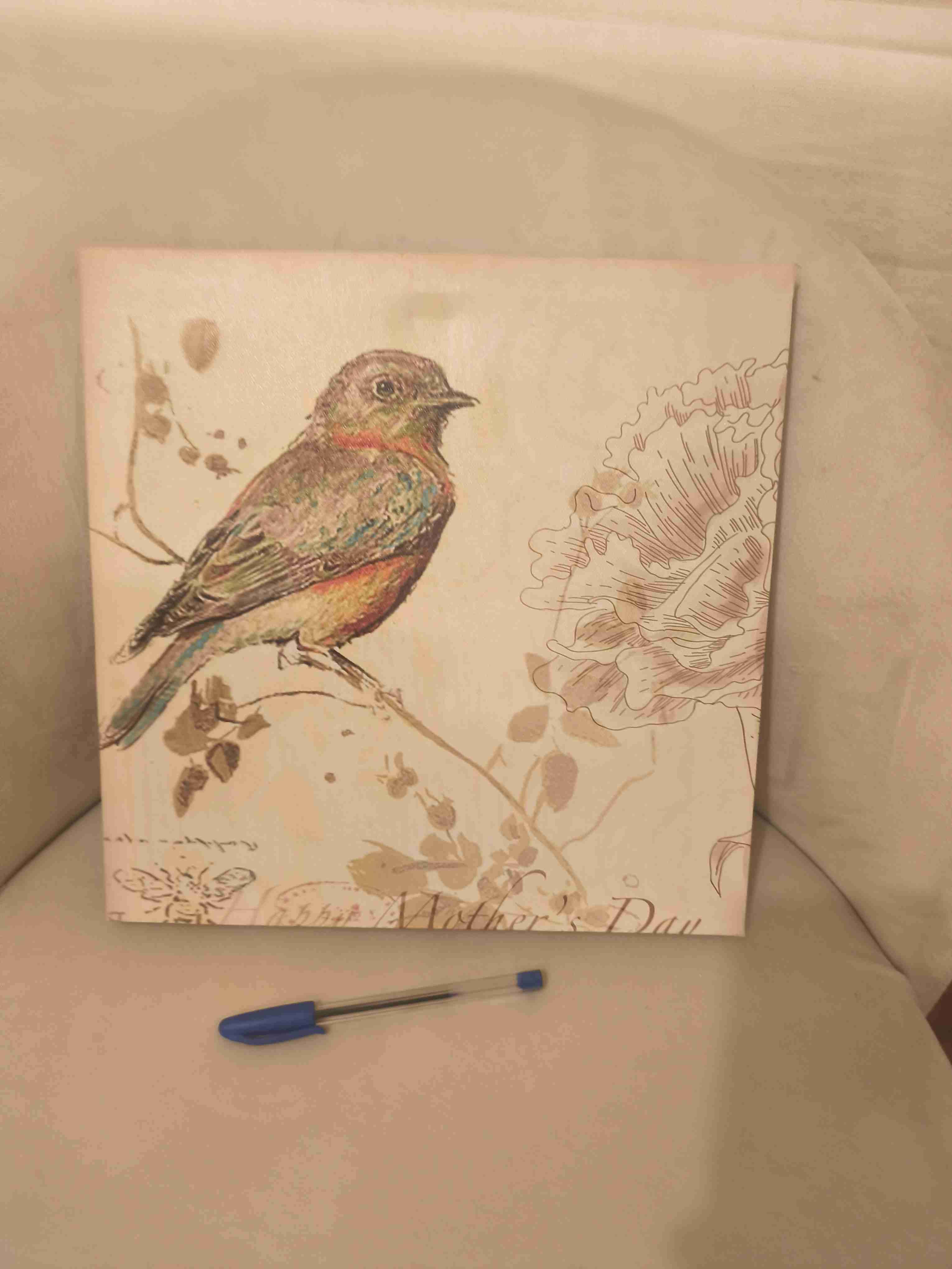 Cuadro decorativo de pájaro - miniatura 1