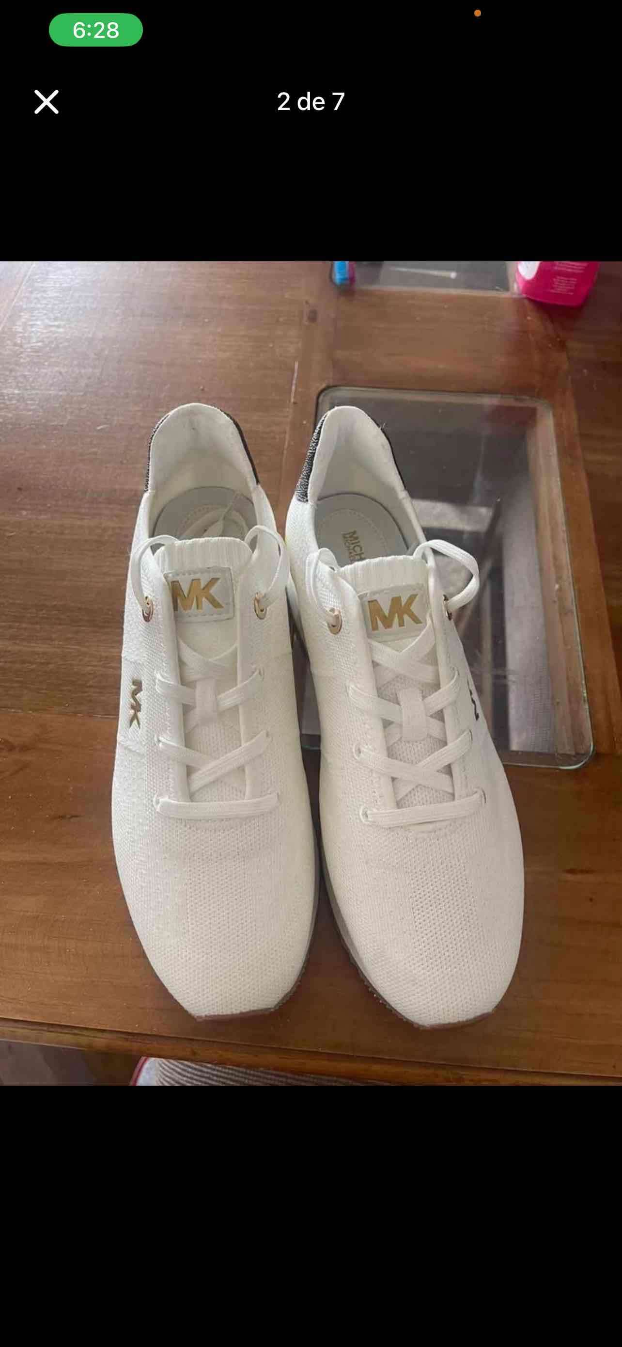 Zapatillas blancas marca Michael kors oriniales - miniatura 2
