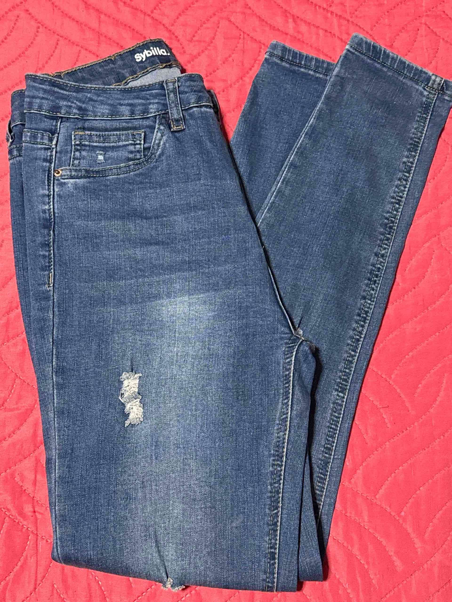 Jeans azul desgastados Sybilla - miniatura 4