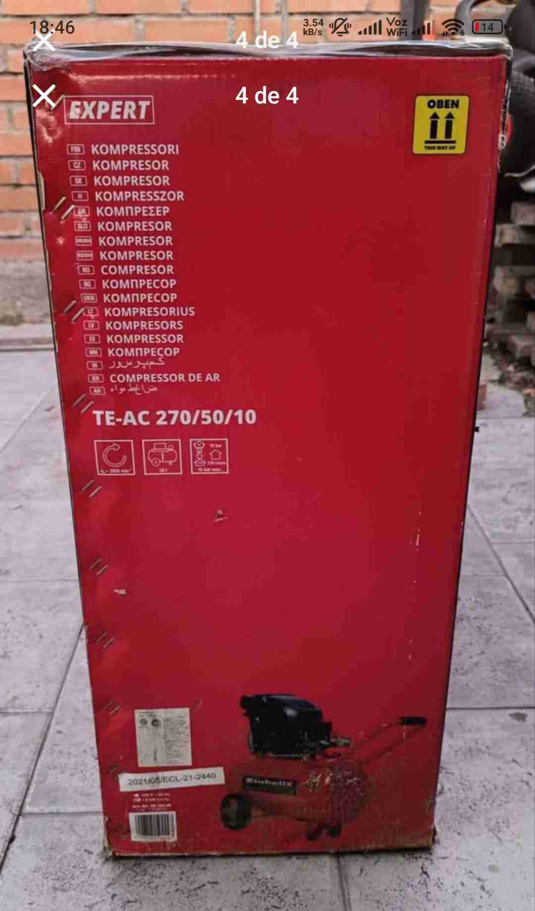Compresor de aire Einhell TE-AC 270/50/10 - miniatura 4