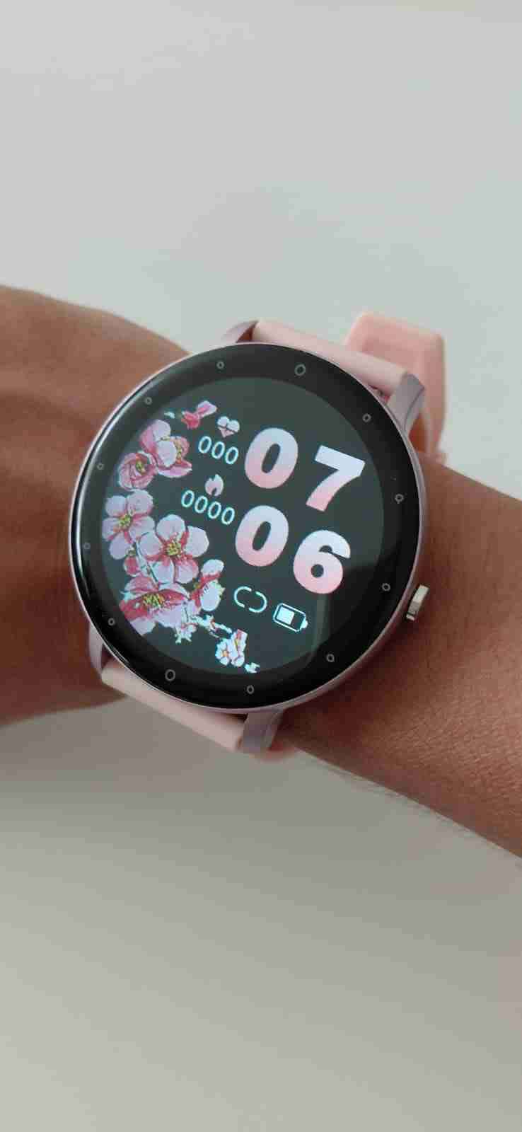 Smartwatch diseño floral rosa - miniatura 2