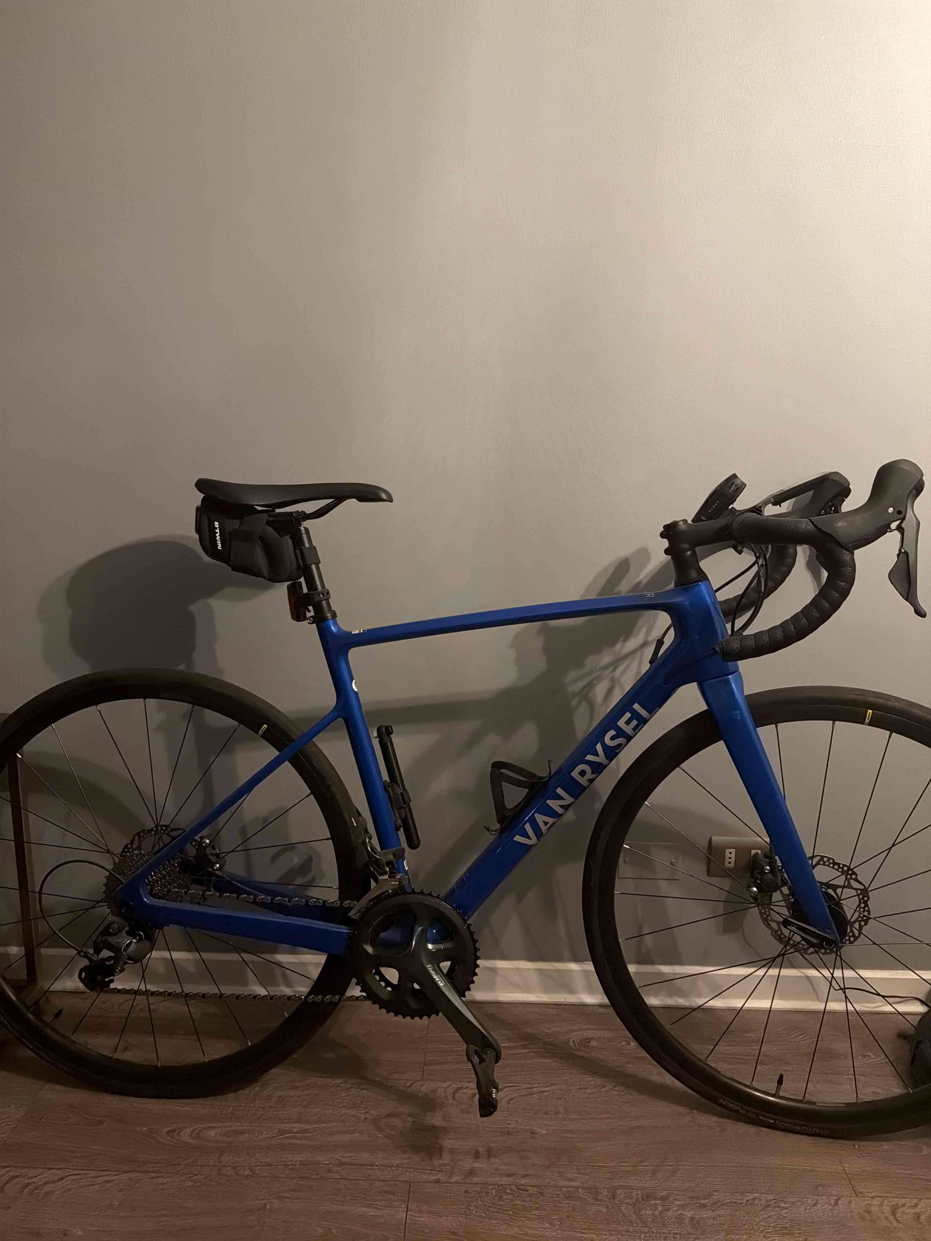 Bicicleta de ruta Van Rysel NCR azul - miniatura 1