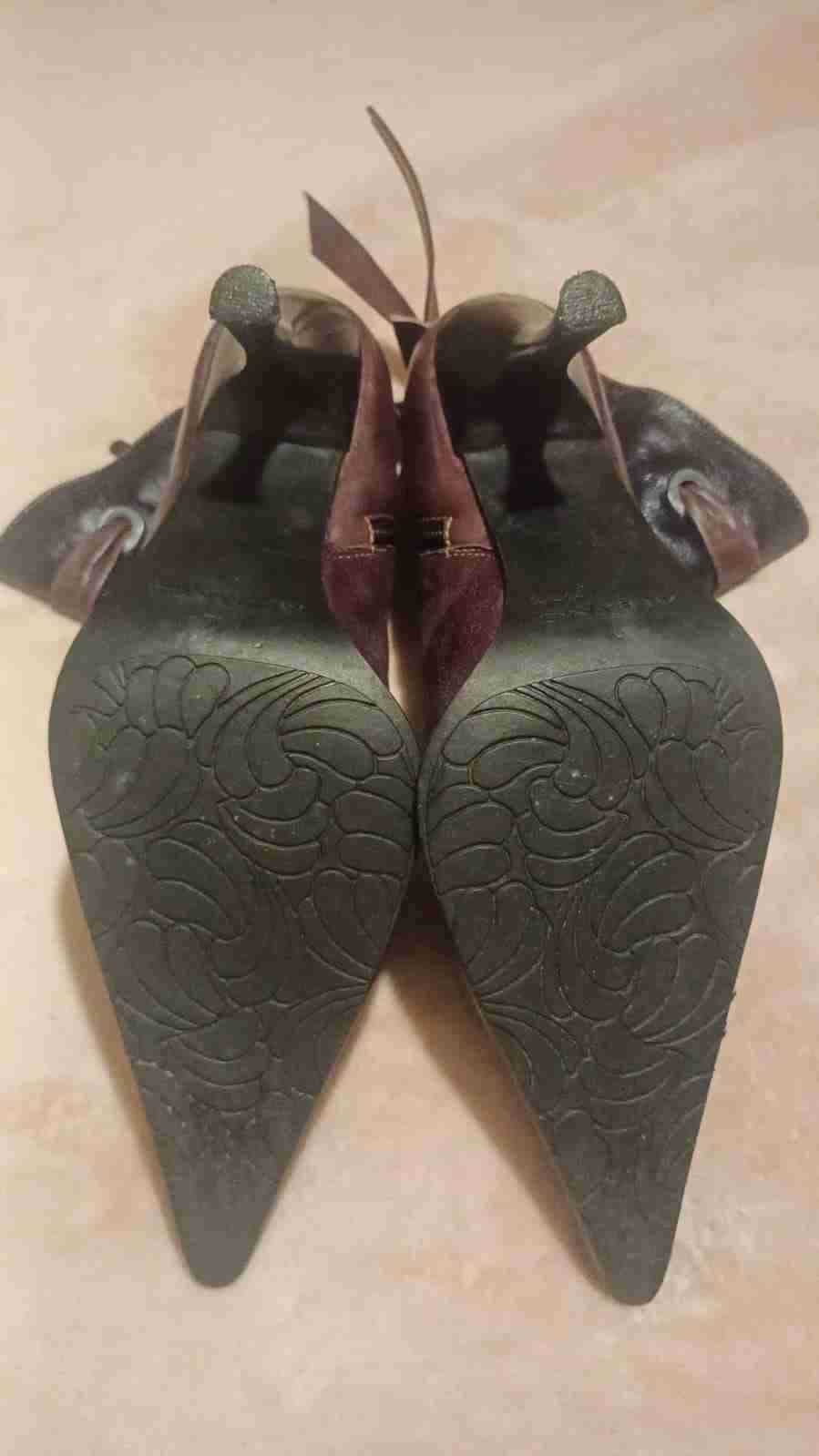 Botines de cuero bicolor - miniatura 3