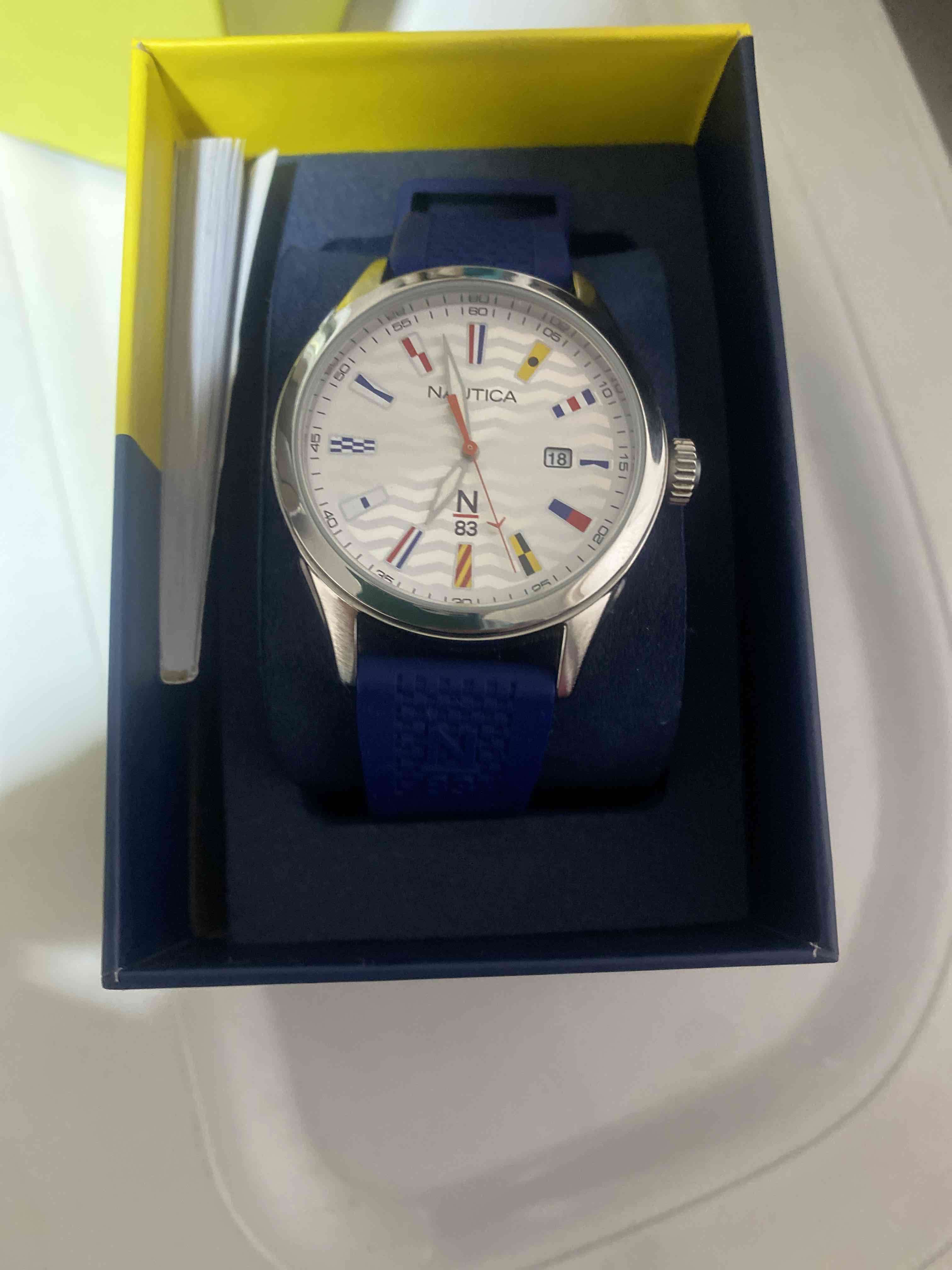 Reloj Nautica con correa azul