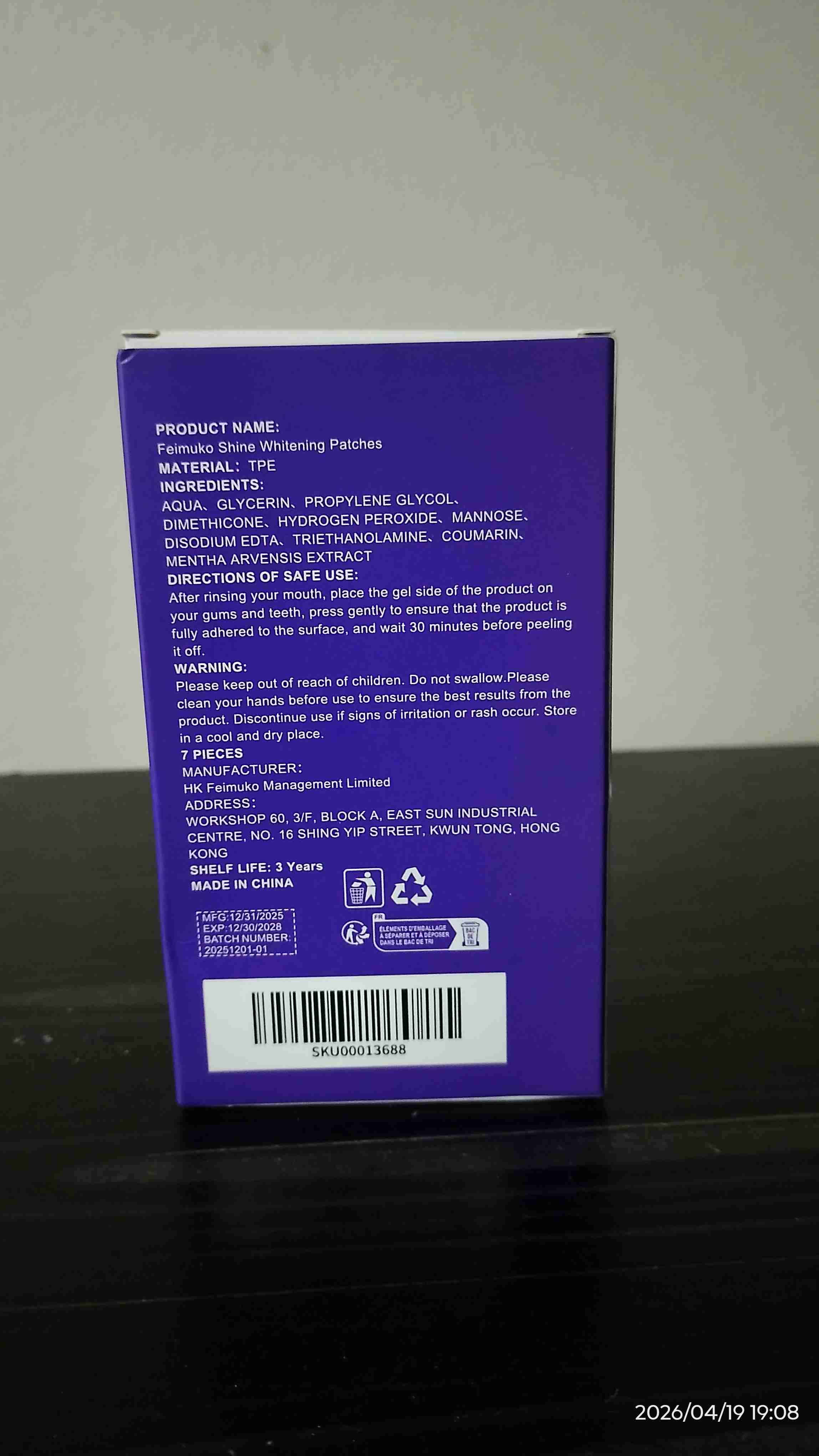 Parches blanqueadores Feimuko - miniatura 2