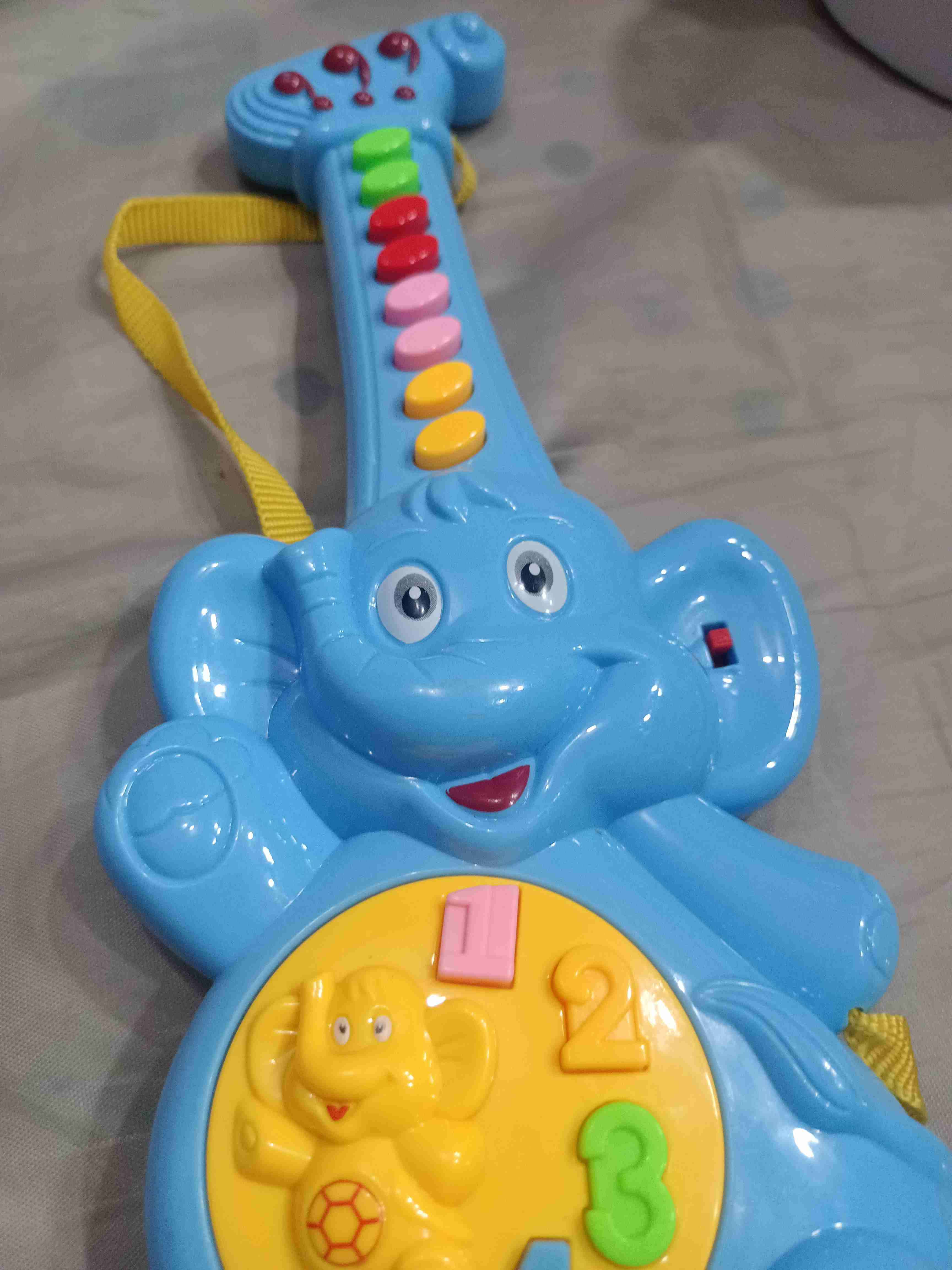 Juguete guitarra elefante azul - miniatura 3