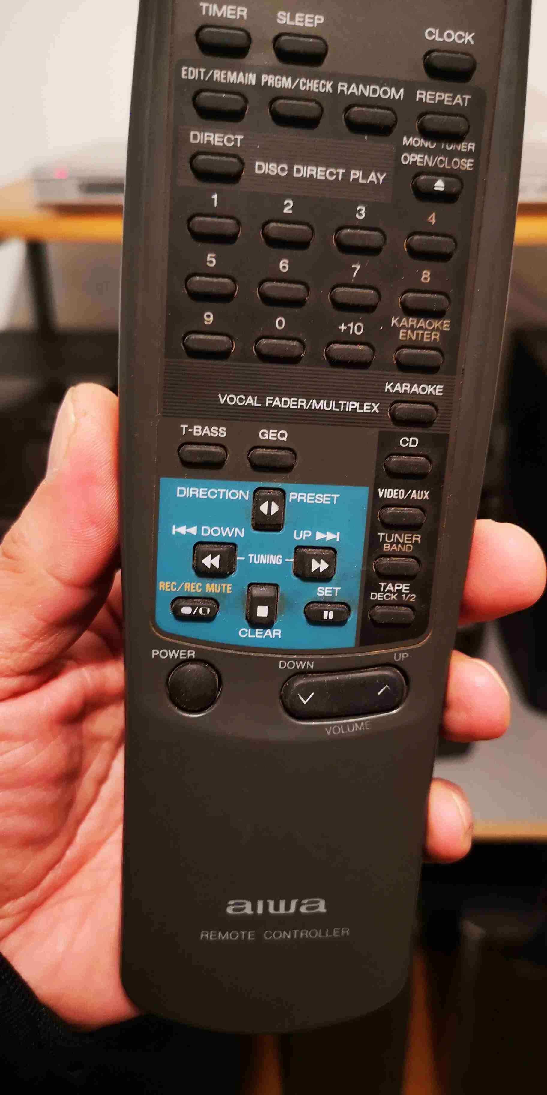 Control remoto Aiwa audio - miniatura 3