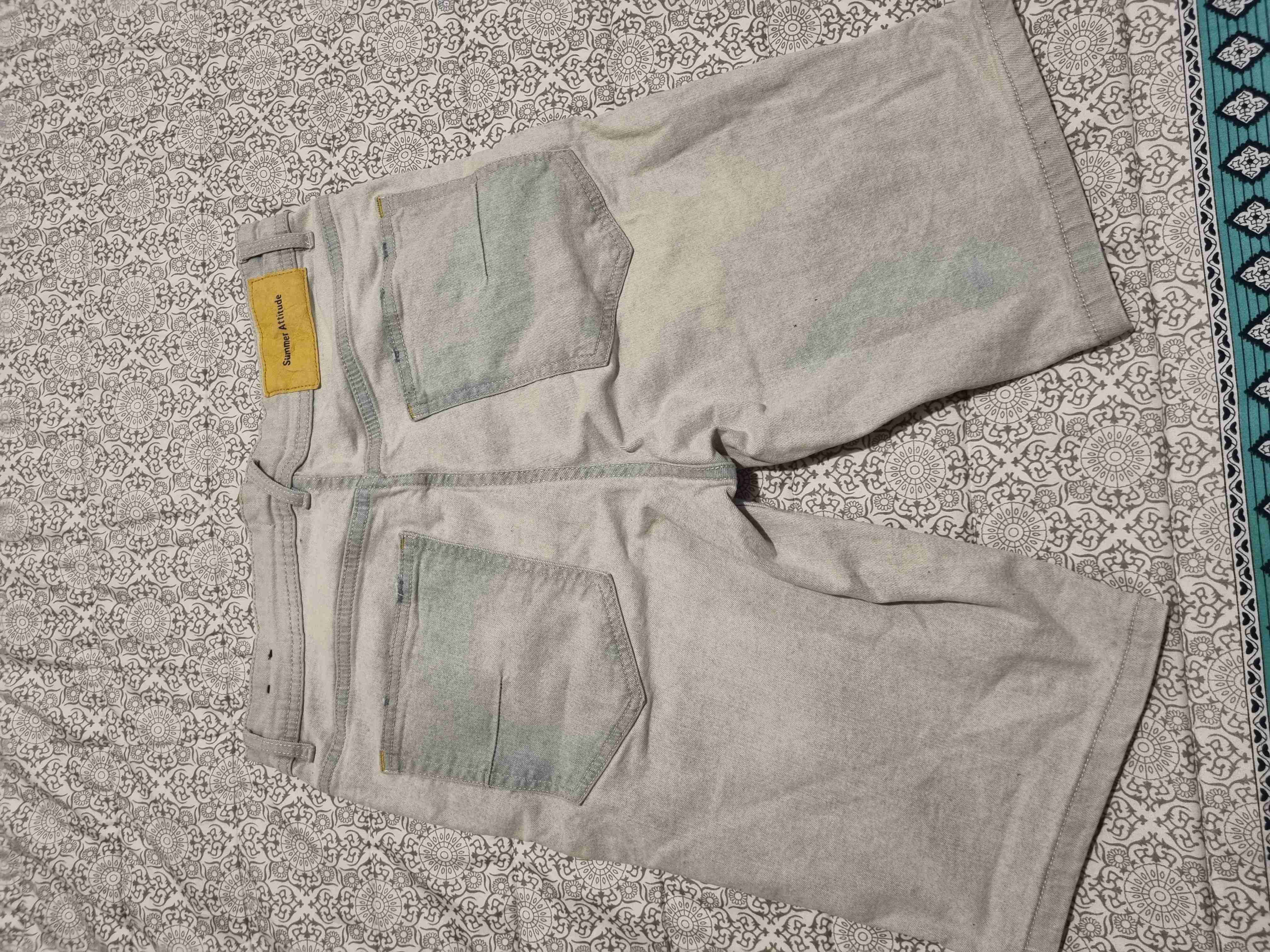 Bermuda de jeans gris - miniatura 5