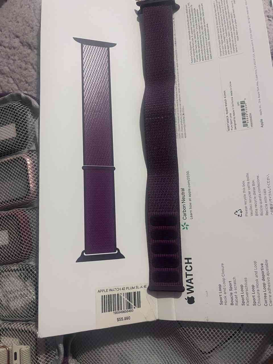 Correa Apple Watch Púrpura 42 mm