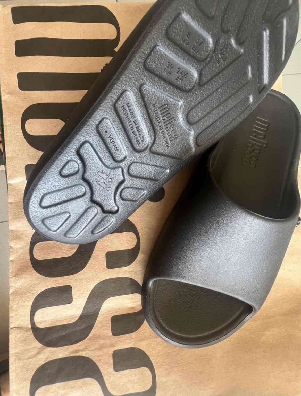 Sandalias Melissa negras de goma - miniatura 2