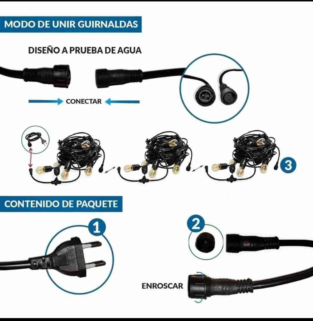Extensión de luces vintage - miniatura 3