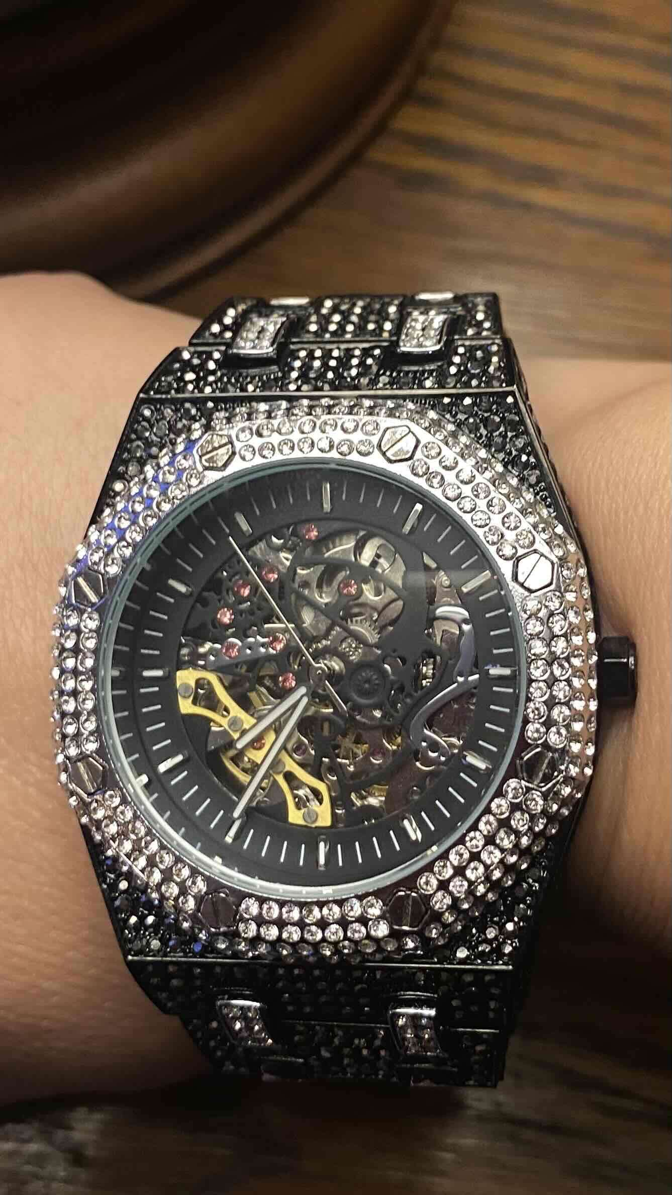 Reloj automático con cristales - miniatura 1