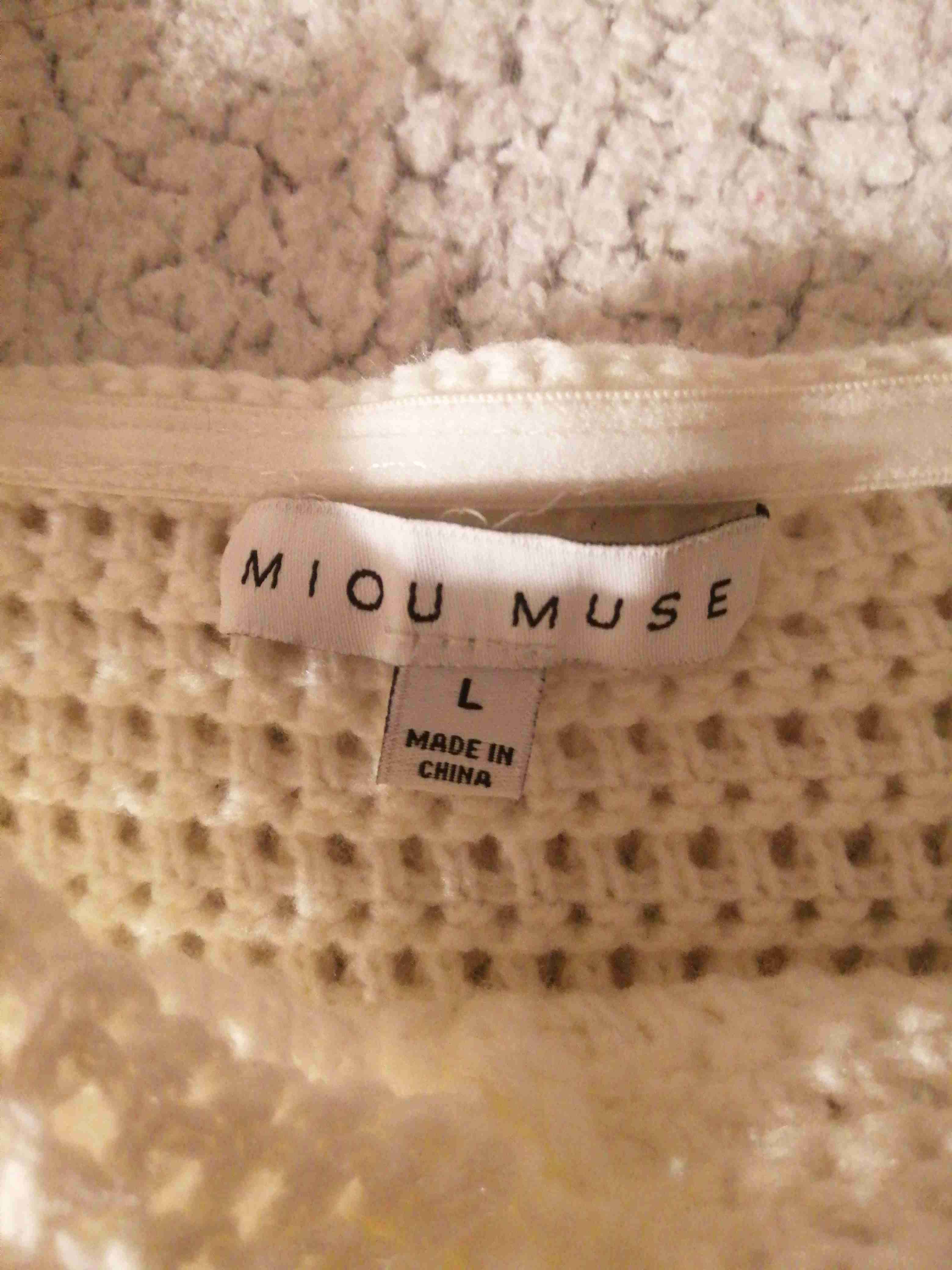 Vestido crochet Color Crema talla L - miniatura 2