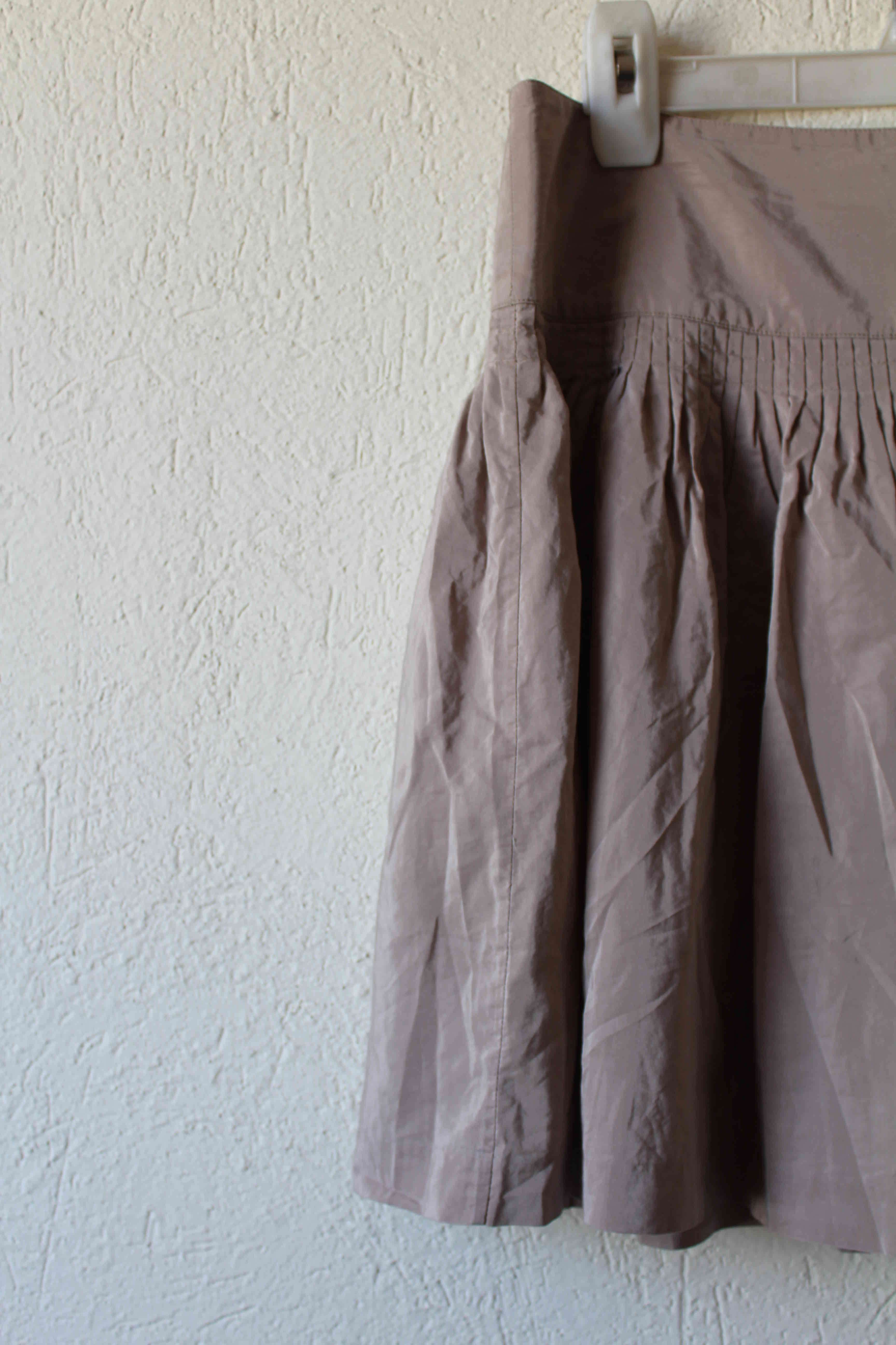 Falda Beige Plisada - miniatura 2