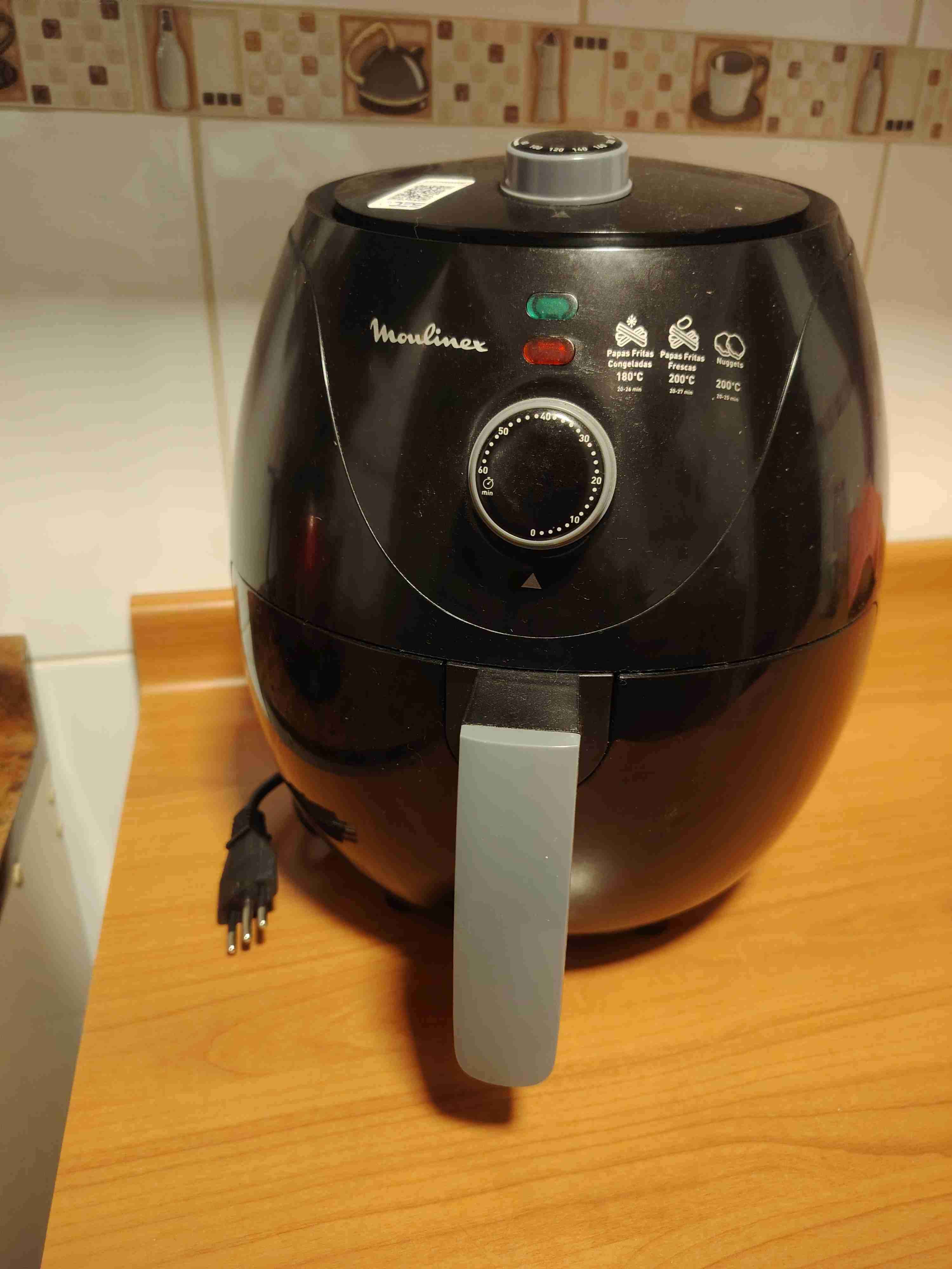 Freidora de aire Moulinex negra - miniatura 1
