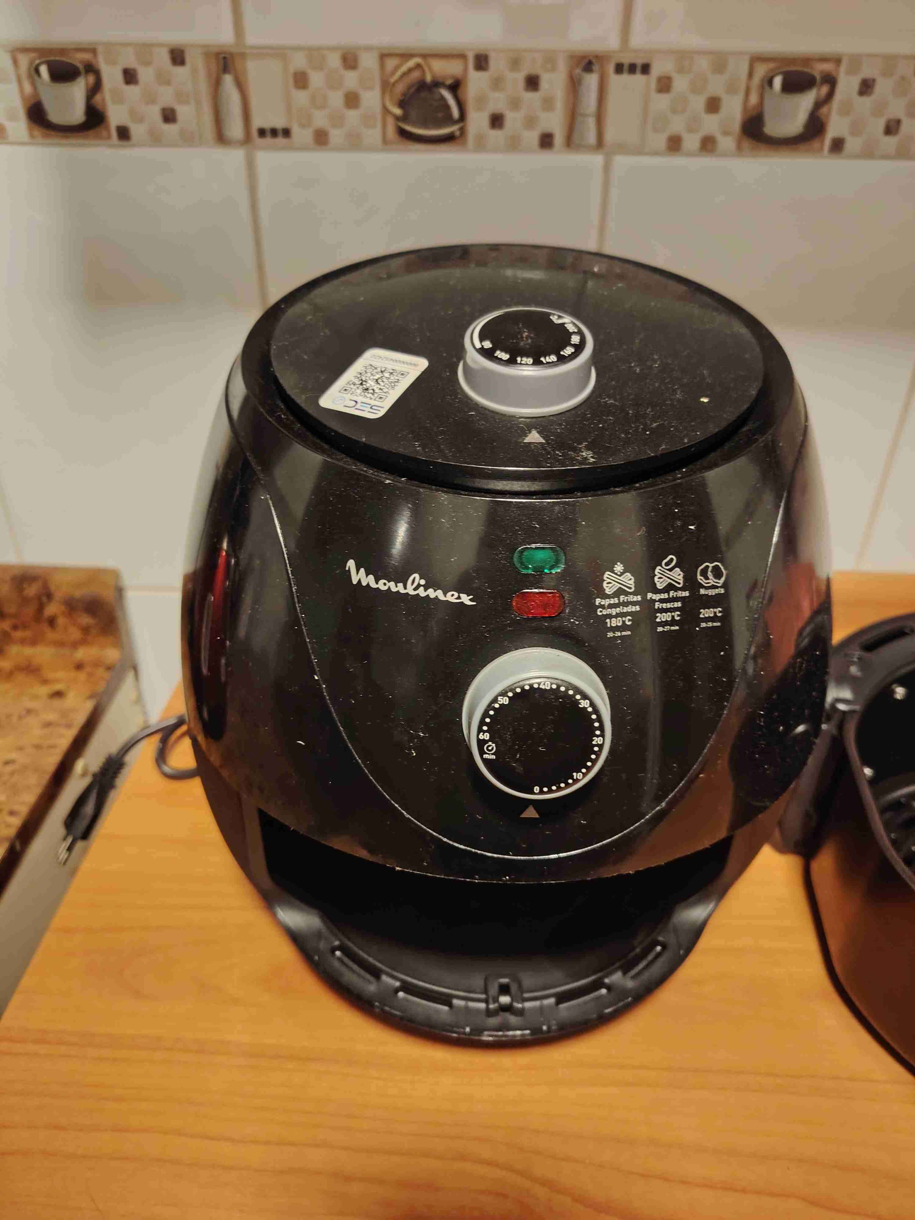 Freidora de aire Moulinex negra - miniatura 5