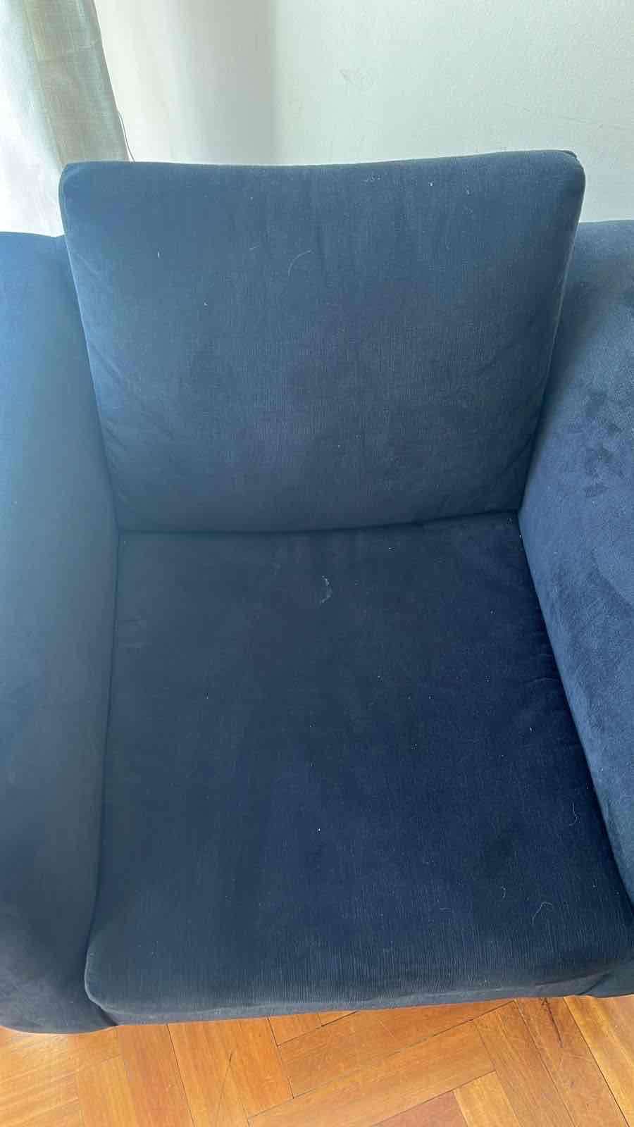 Sillón individual negro - miniatura 3