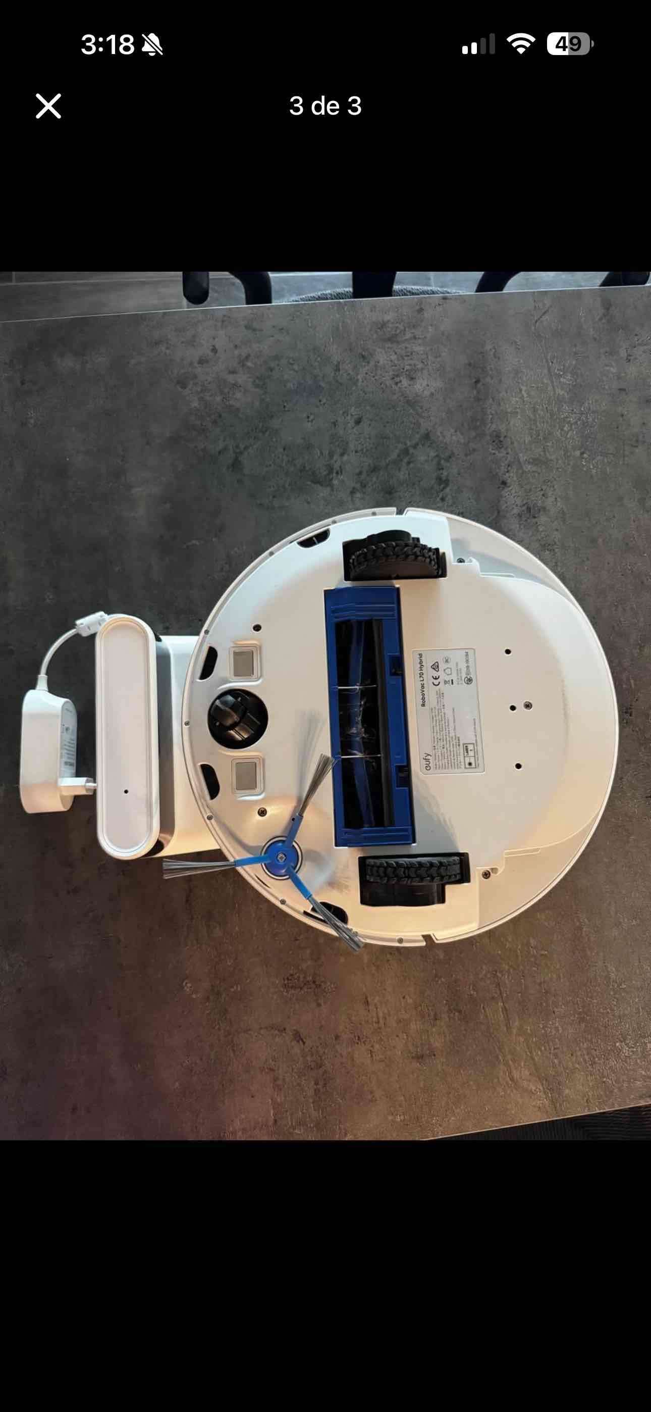 Robot aspiradora Eufy blanco - miniatura 3