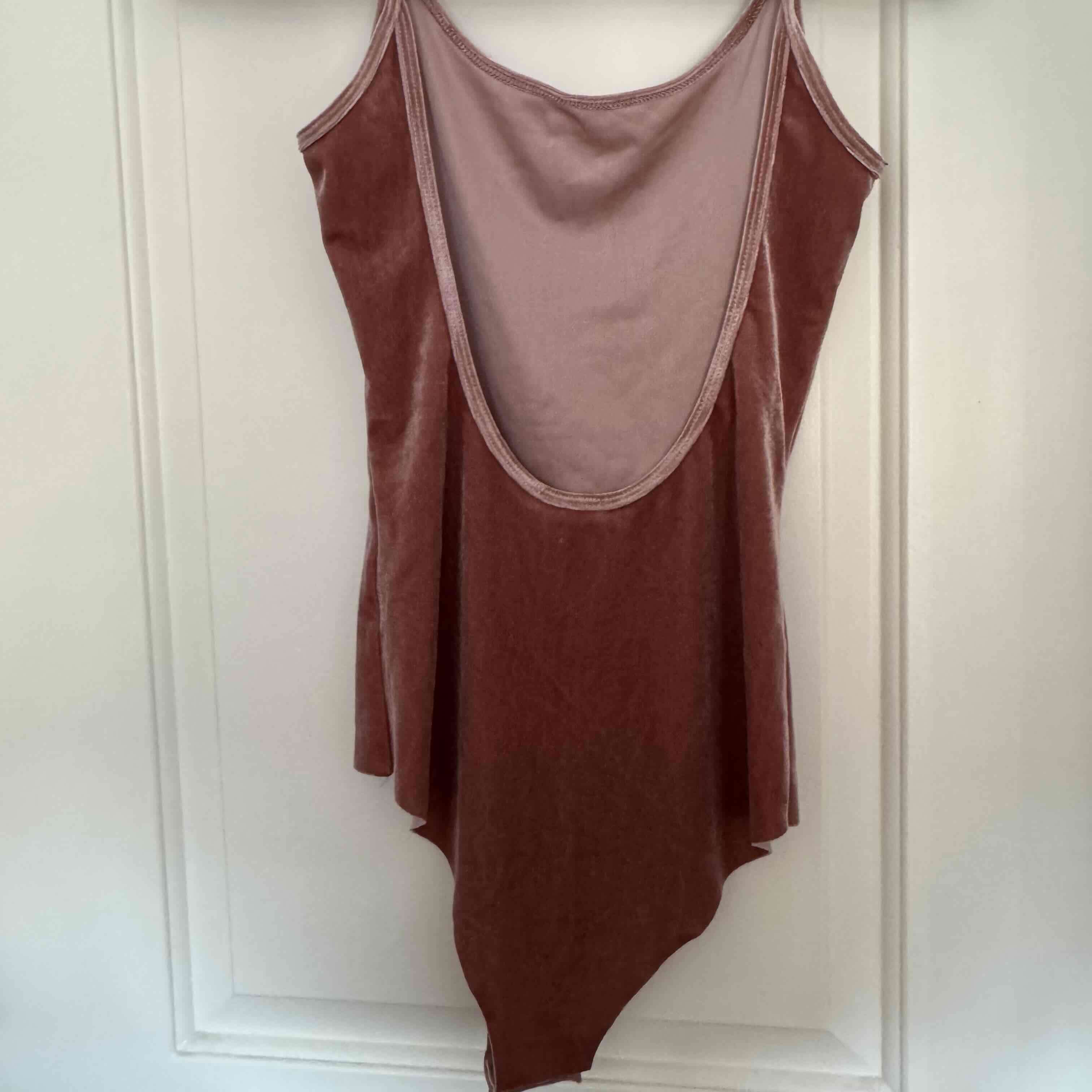 Body de terciopelo rosado Zara - miniatura 2