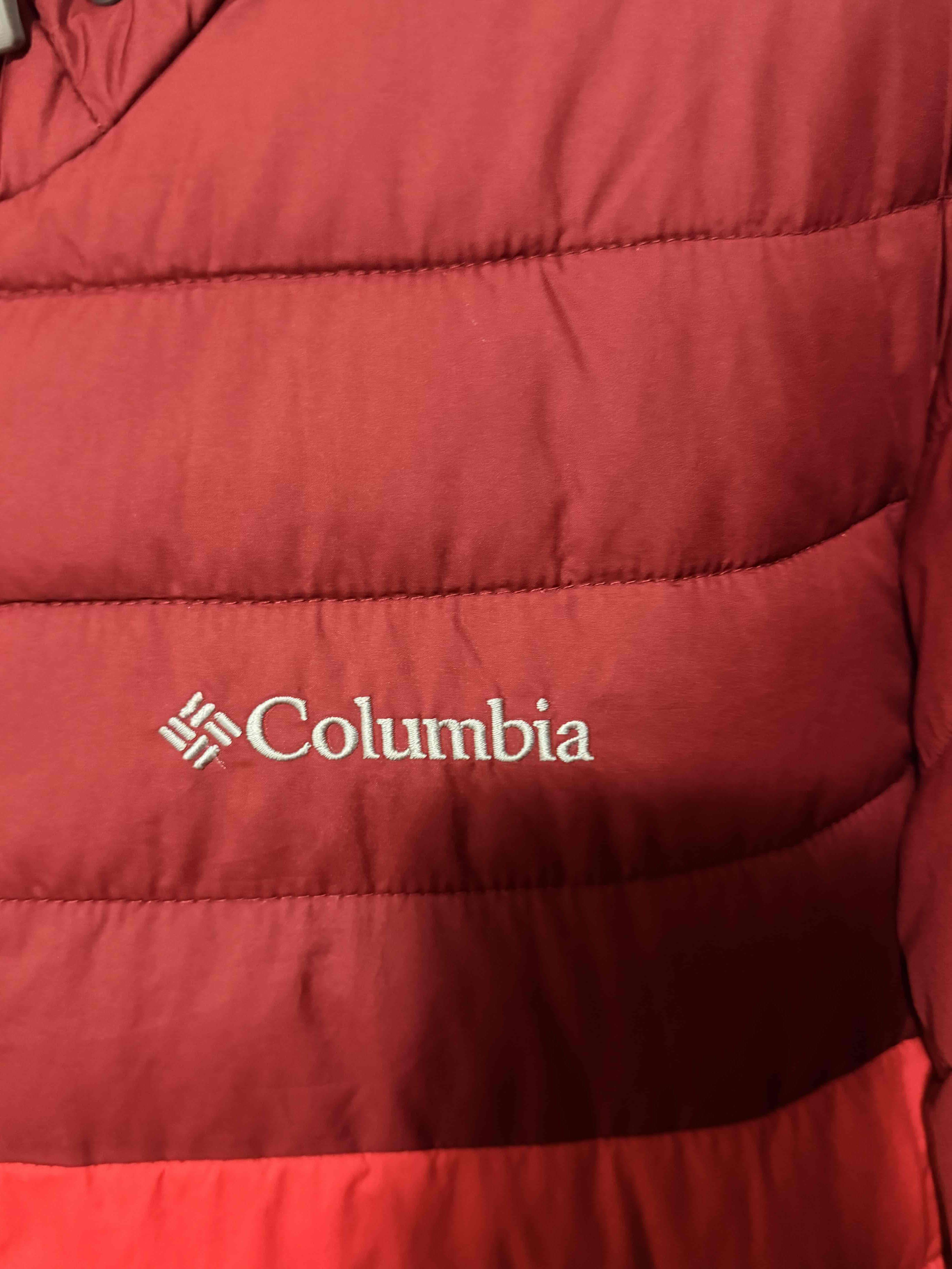 Chaqueta Columbia roja con capucha - miniatura 3