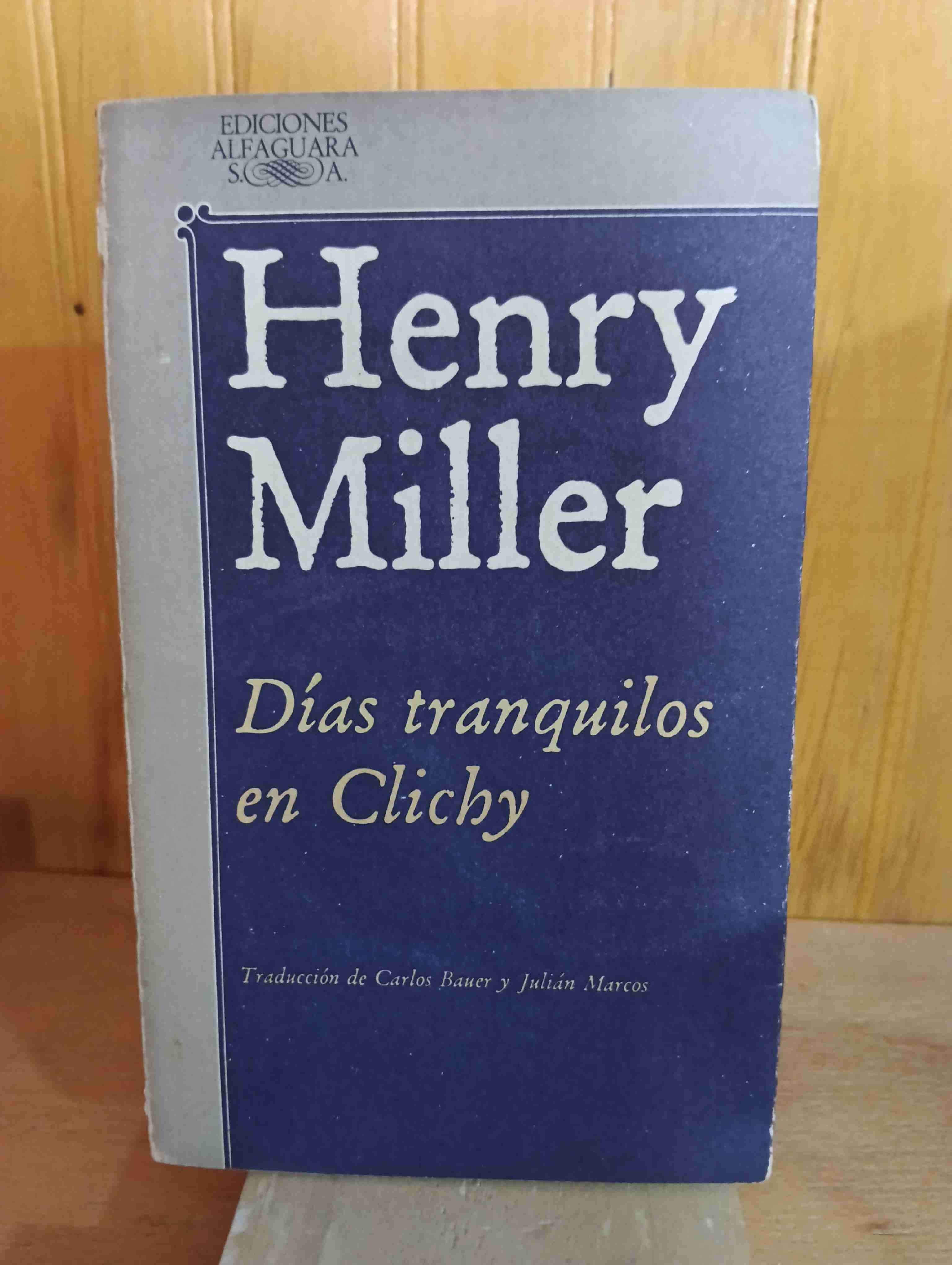 Libro 'Días tranquilos en Clichy'