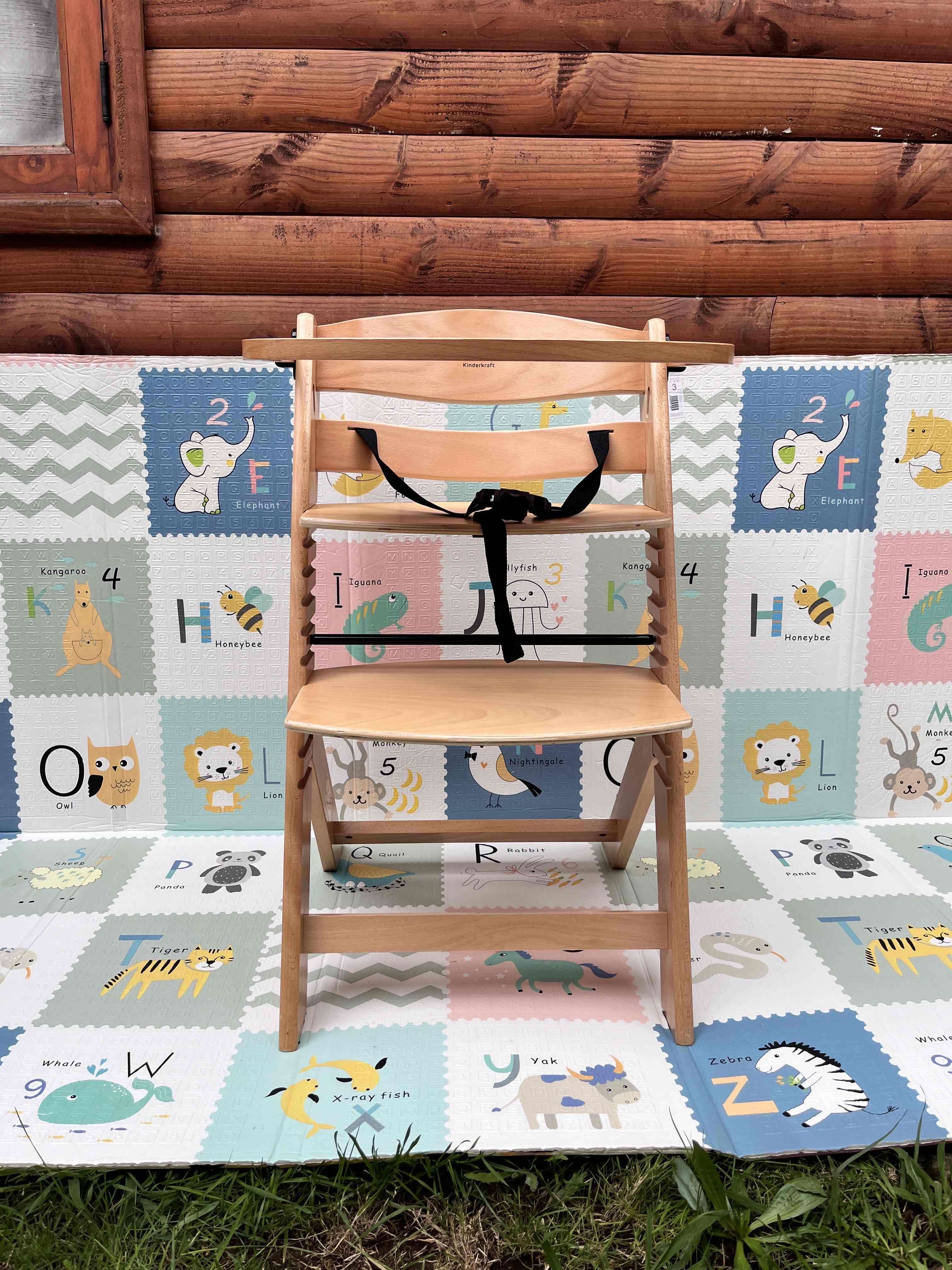 Silla alta de madera para bebé kindercraft - miniatura 3