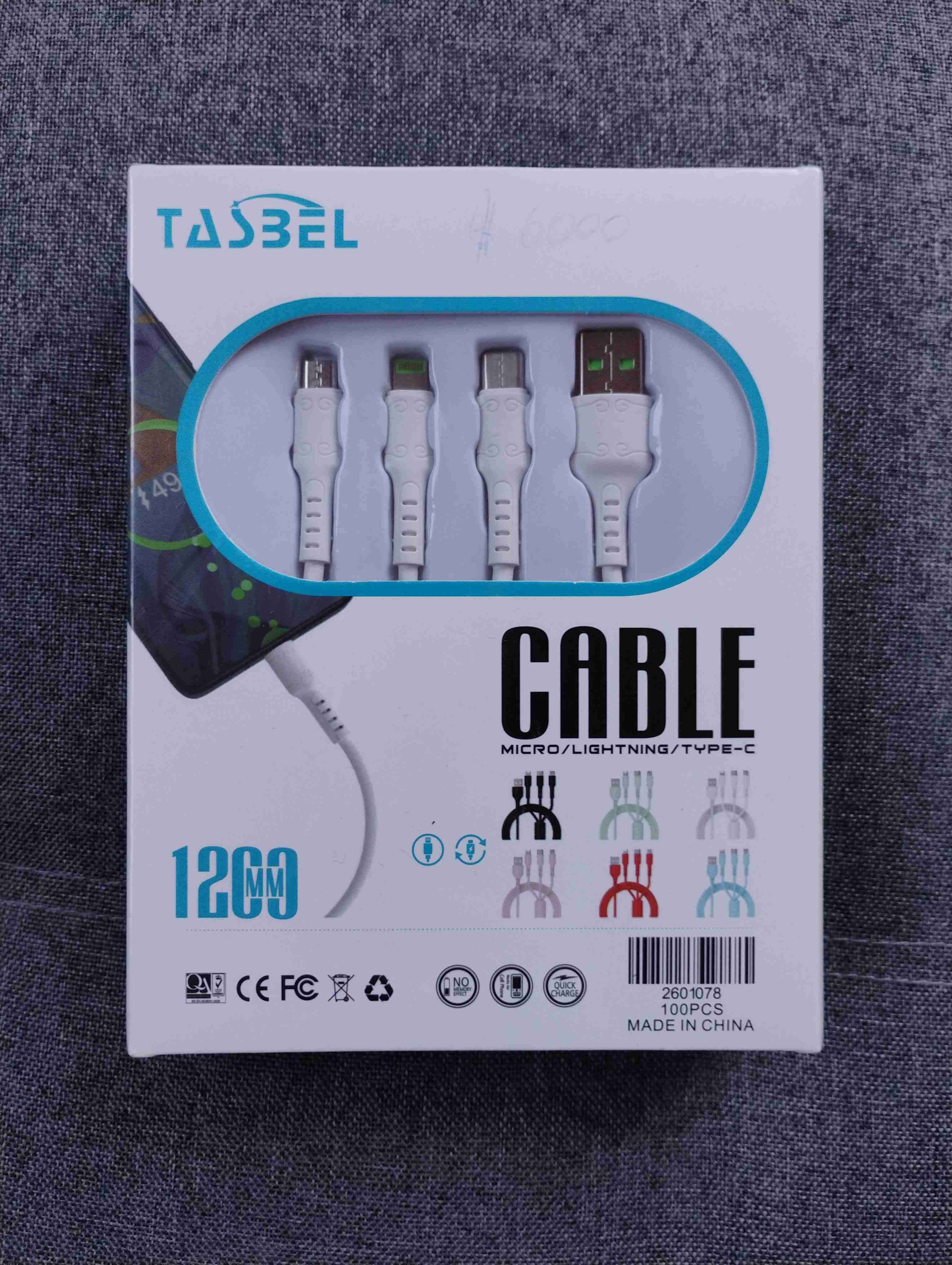 Cable Tasbel micro/lighting/type-c - miniatura 1