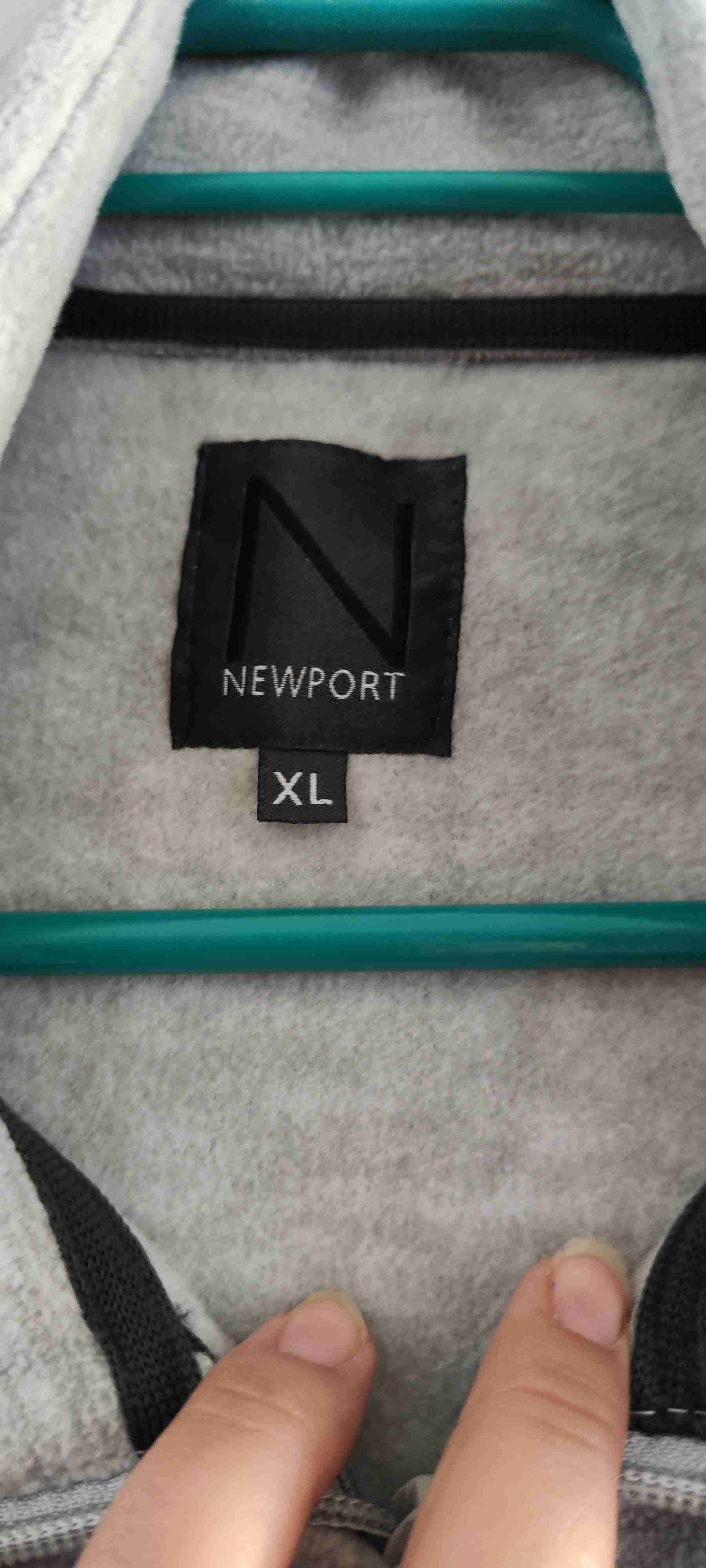 Chaqueta polar gris con cierre - miniatura 2