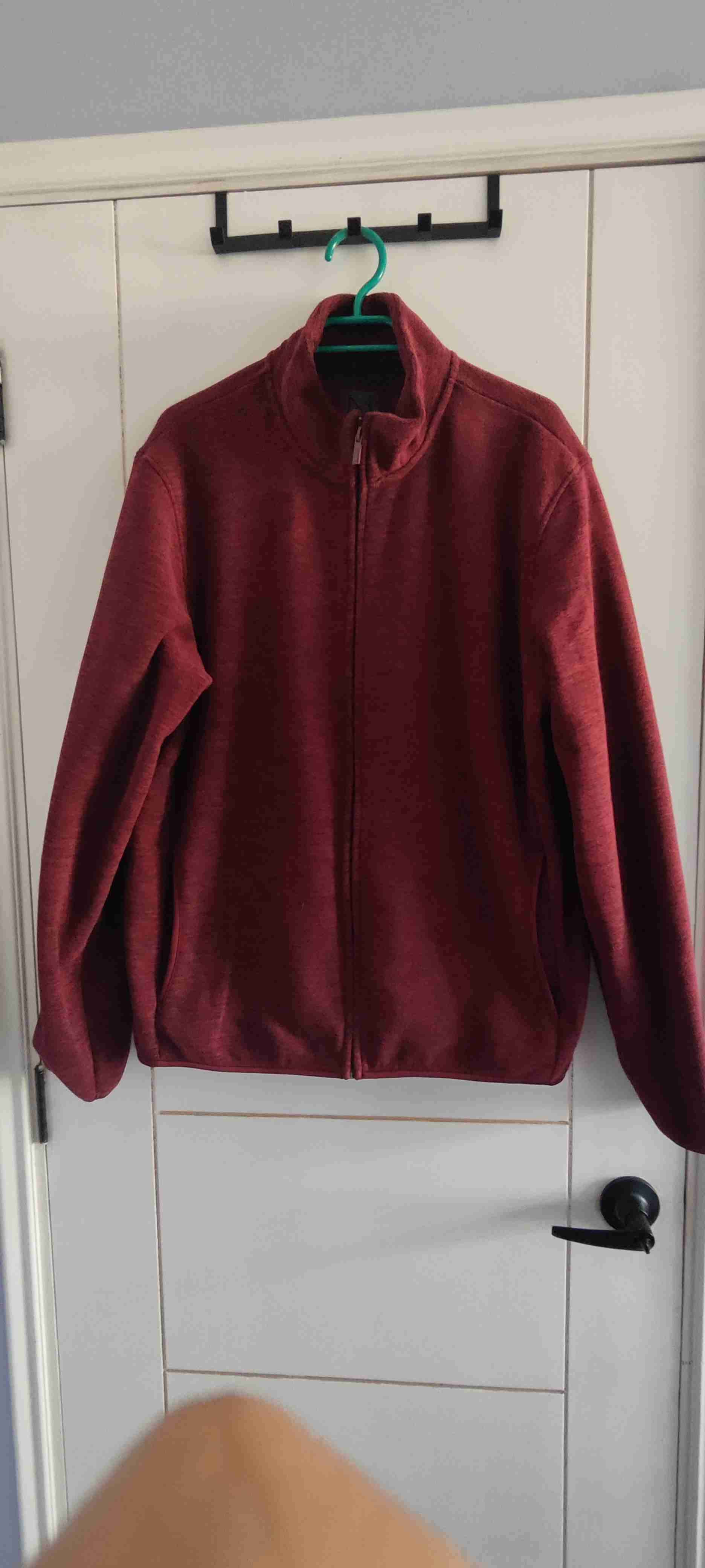 Chaqueta burdeos con cierre - miniatura 1