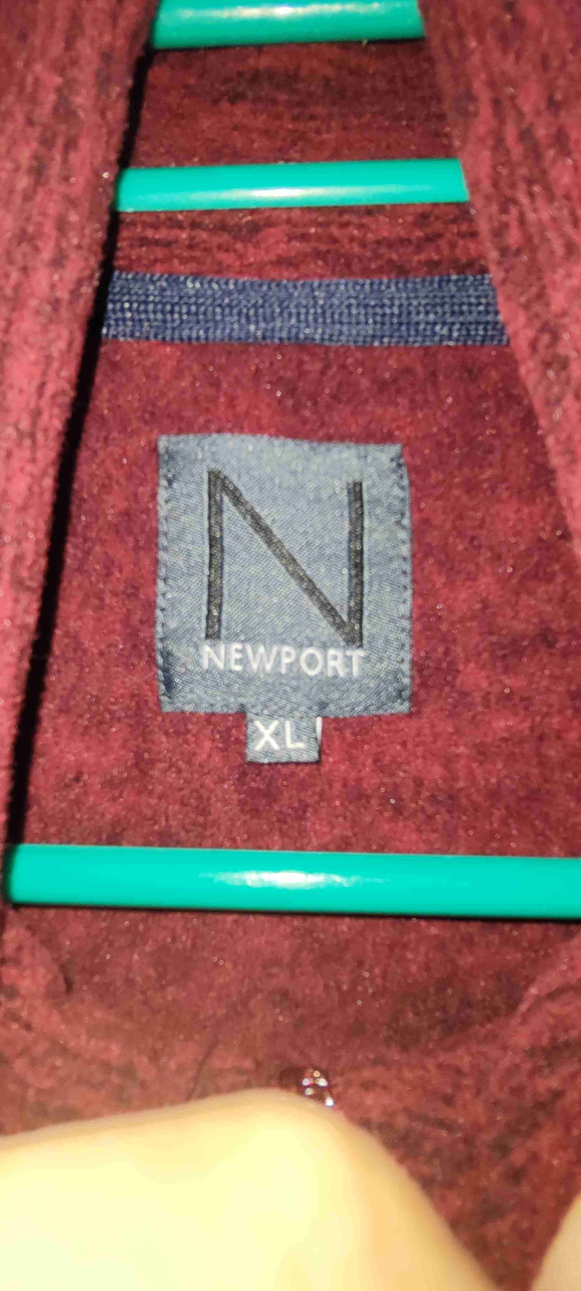 Chaqueta burdeos con cierre - miniatura 2