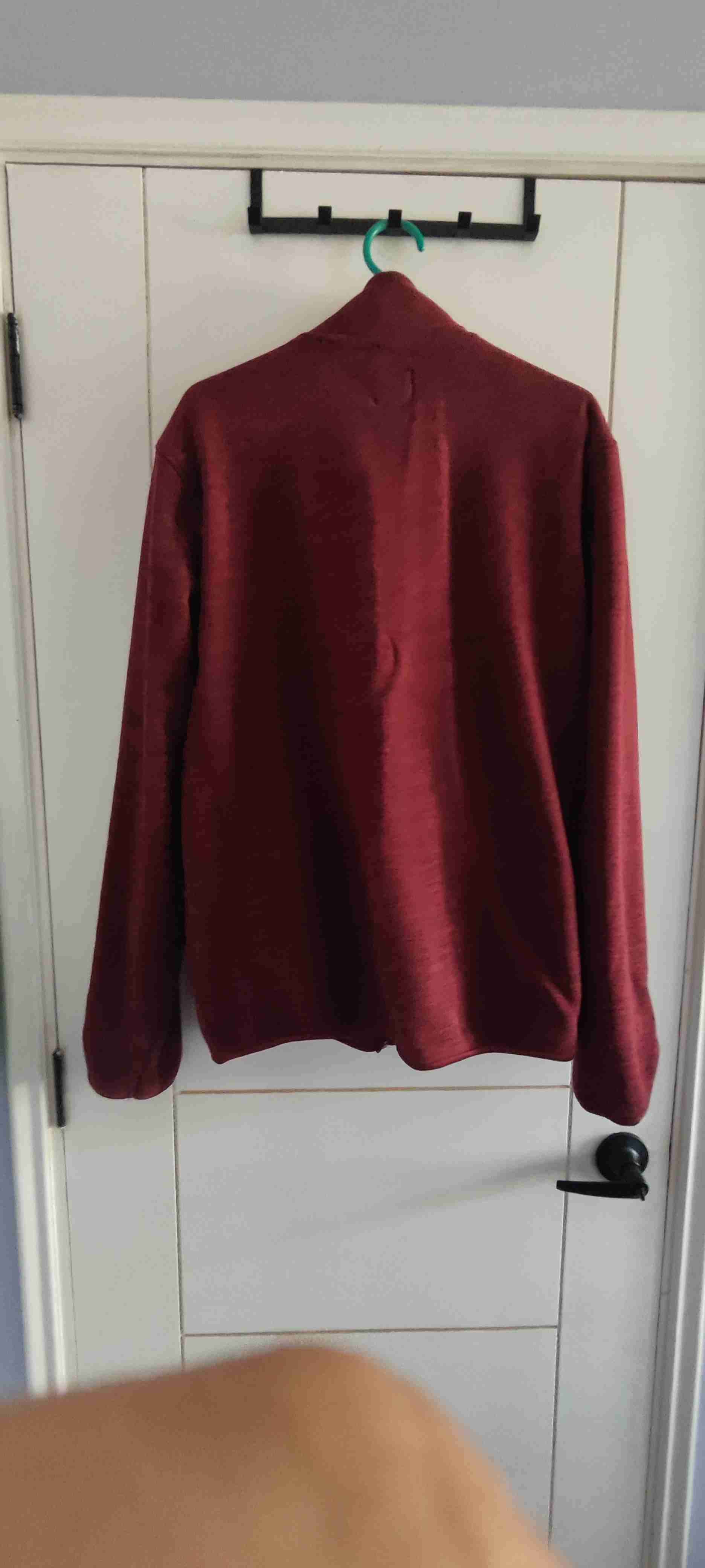 Chaqueta burdeos con cierre - miniatura 3