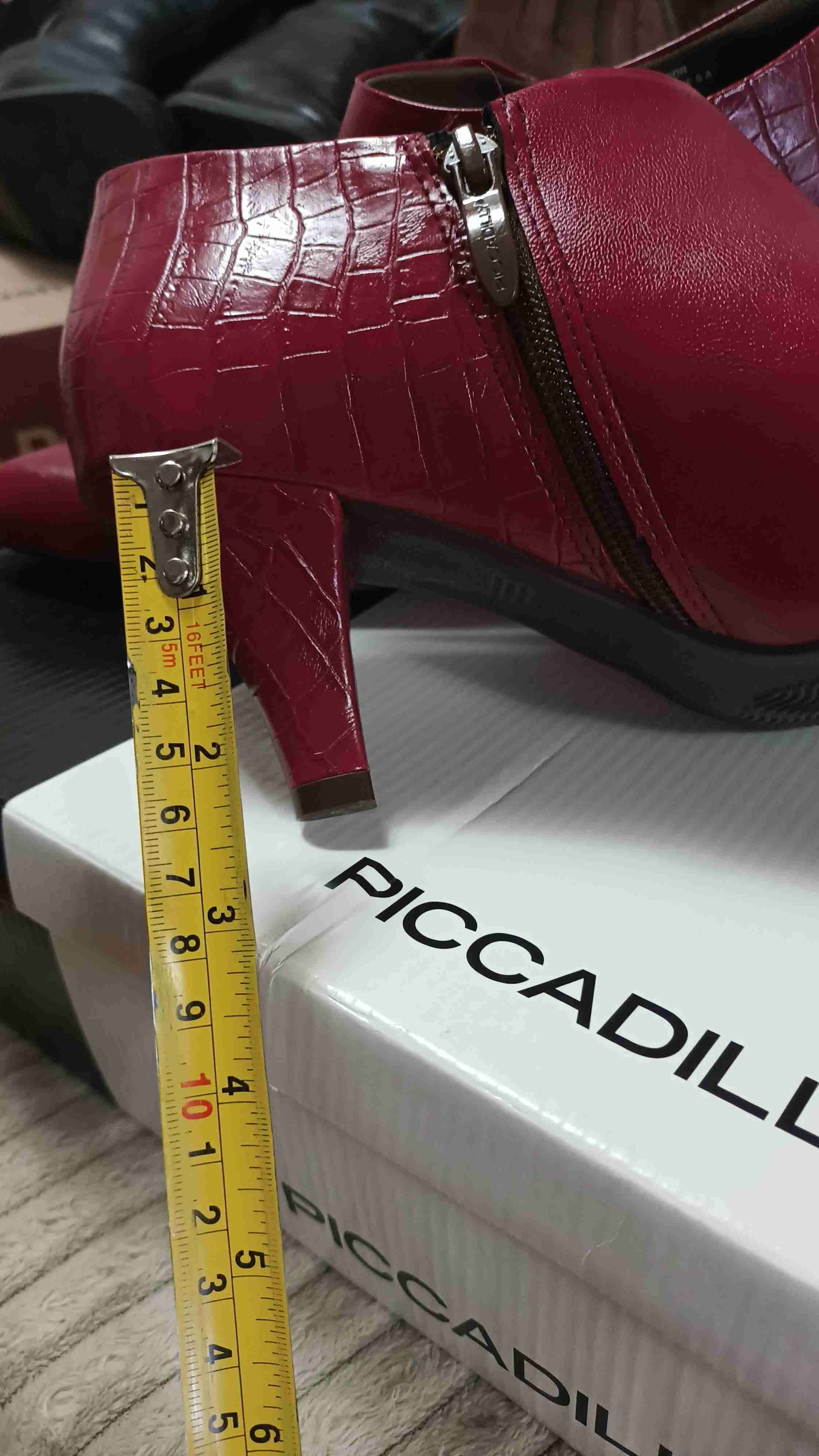 Botines rojos de cuero elegantes y sofisticados - miniatura 2