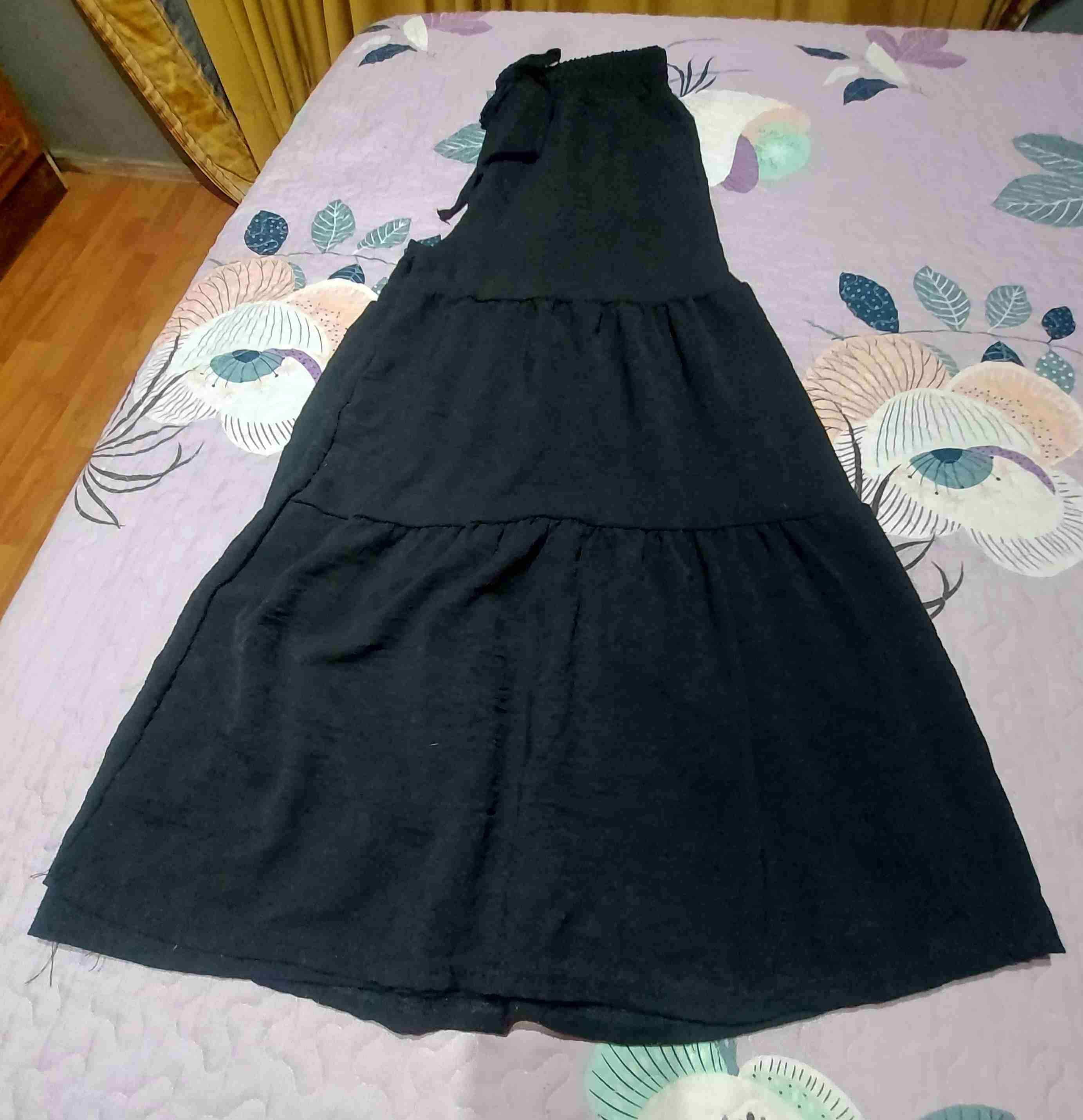 Falda pantalón larga negra - miniatura 2