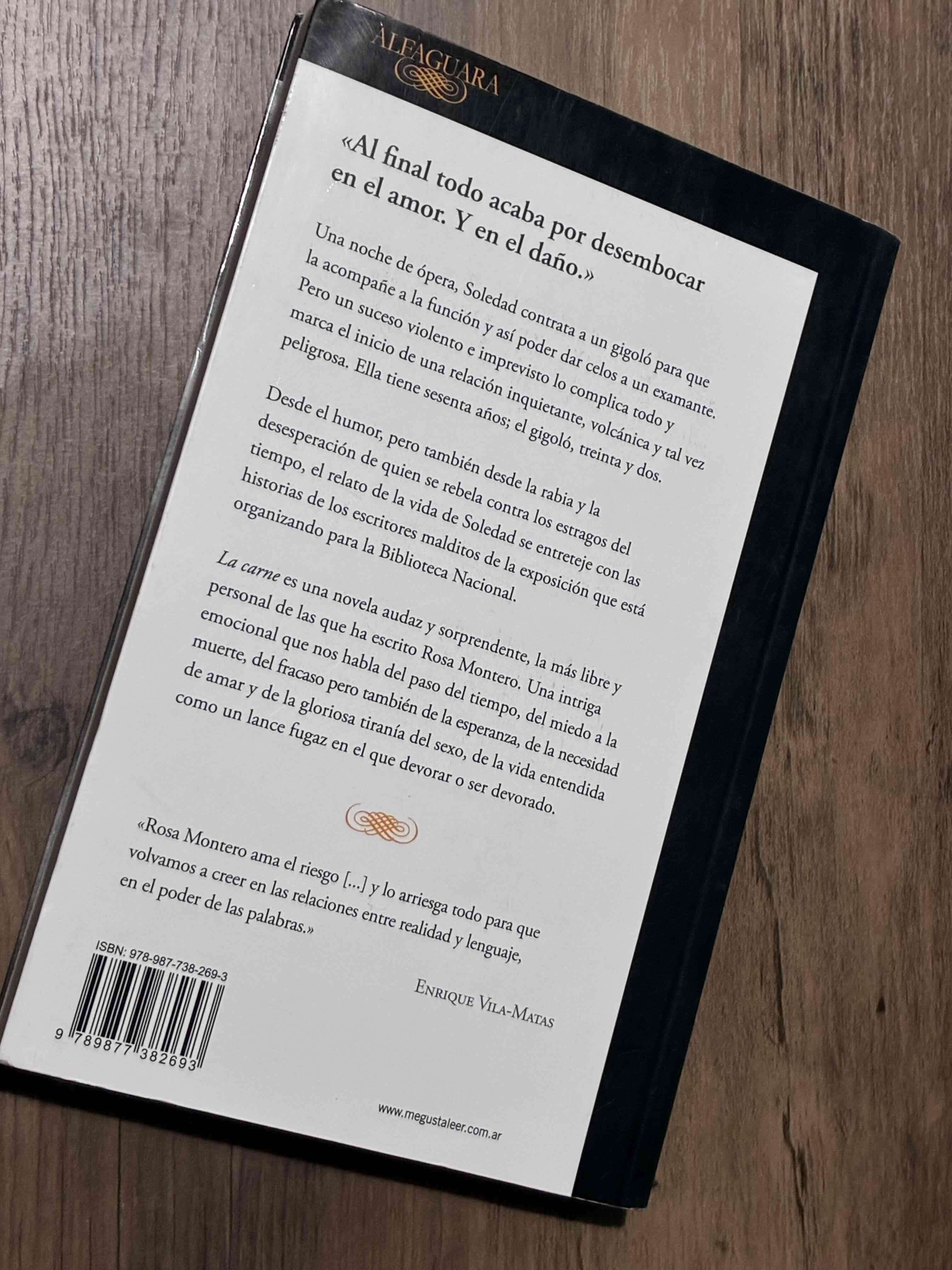 Libro 'La carne' de Rosa Montero - miniatura 2