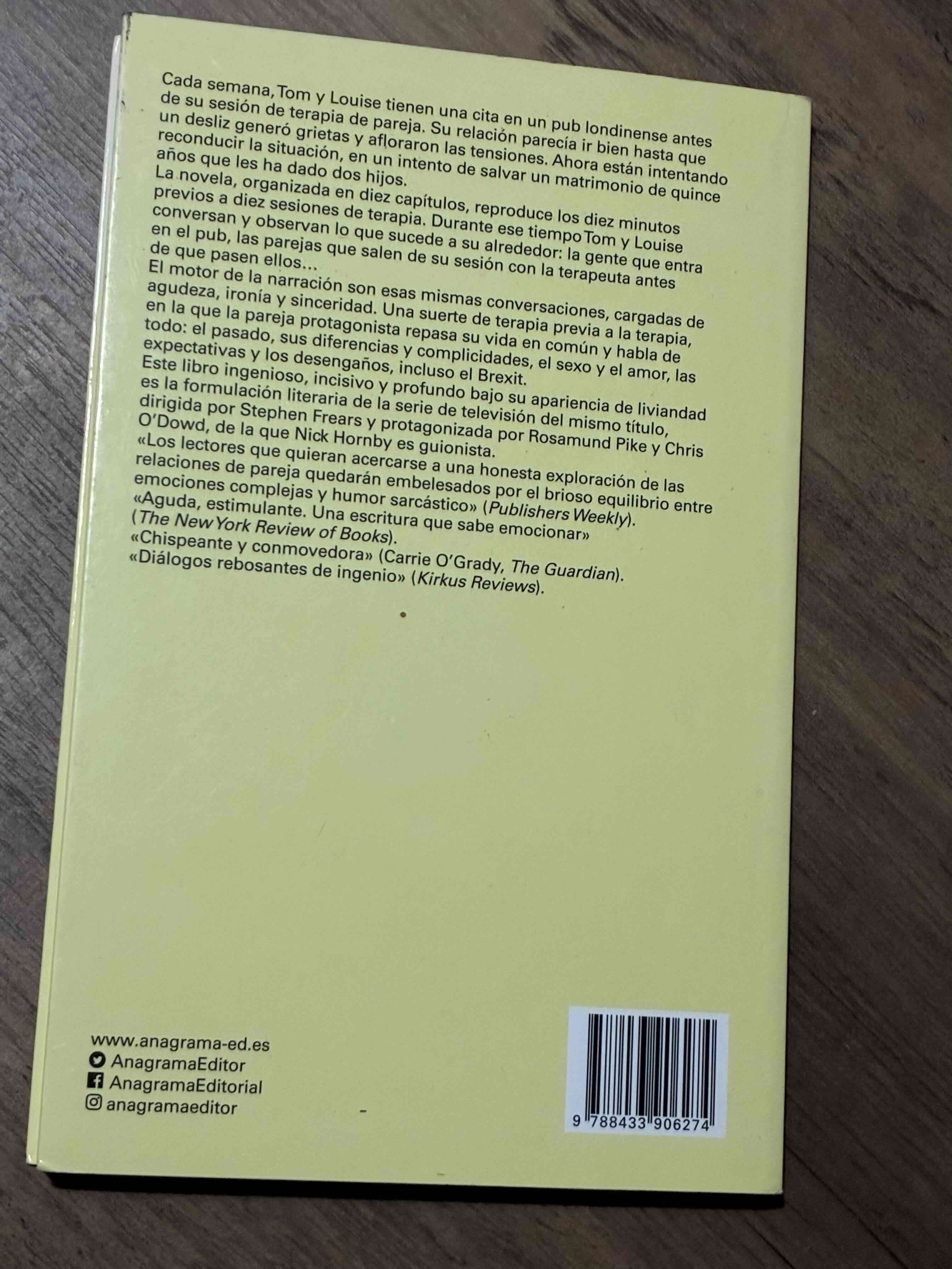 Libro 'El estado de la unión' Nick Hornby - miniatura 2