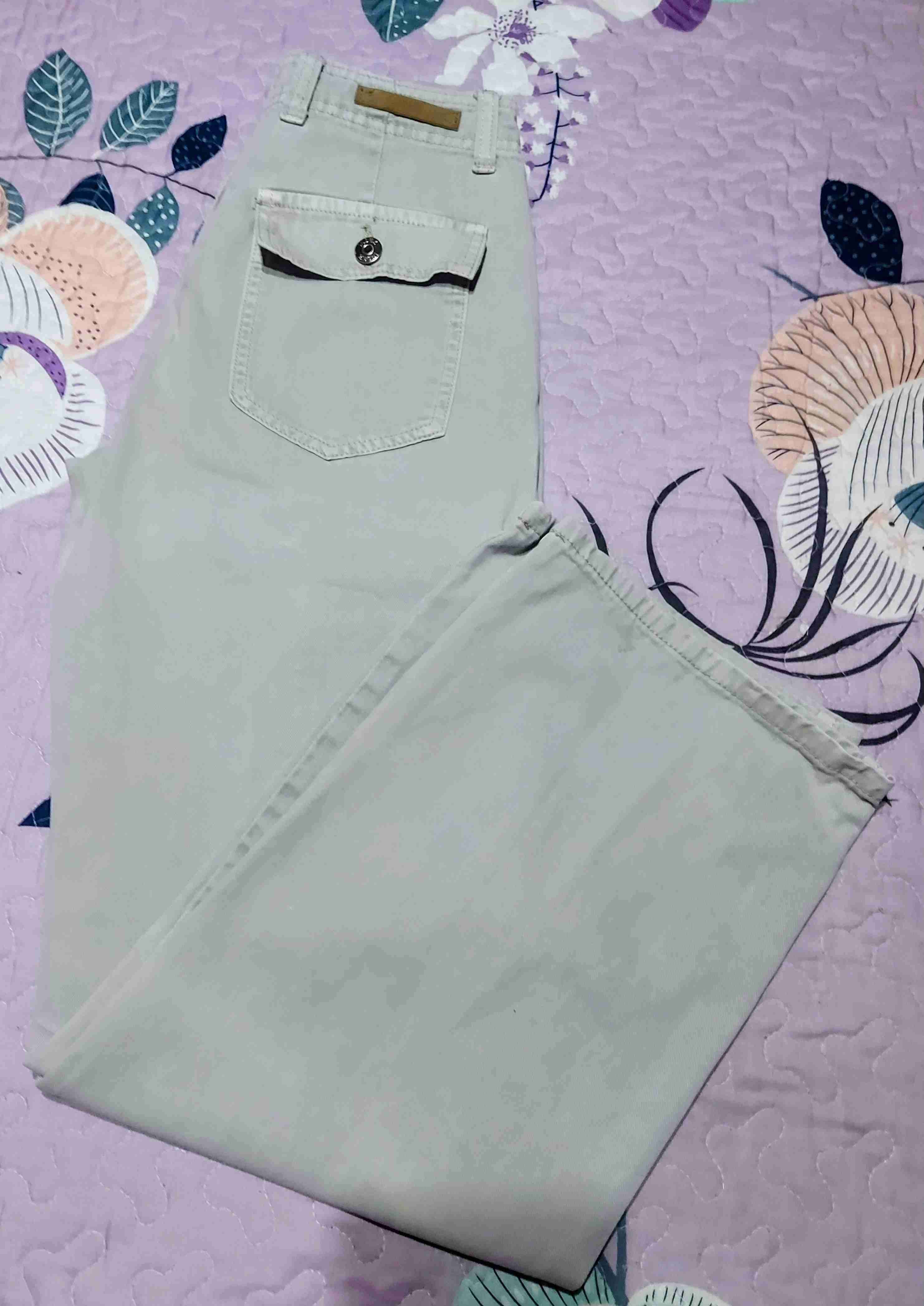 Pantalones cargo Index color verde claro - miniatura 2