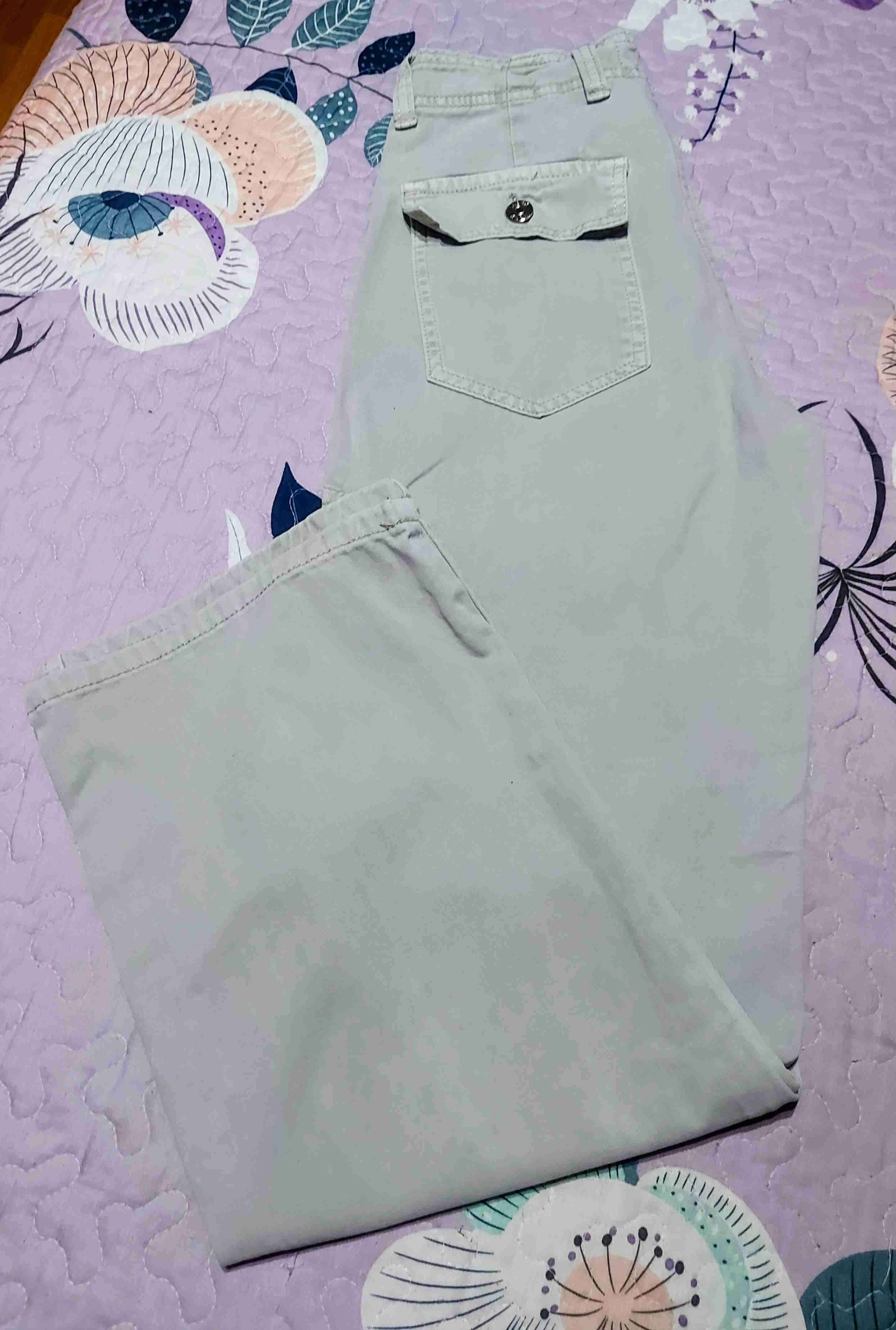 Pantalones cargo Index color verde claro - miniatura 3