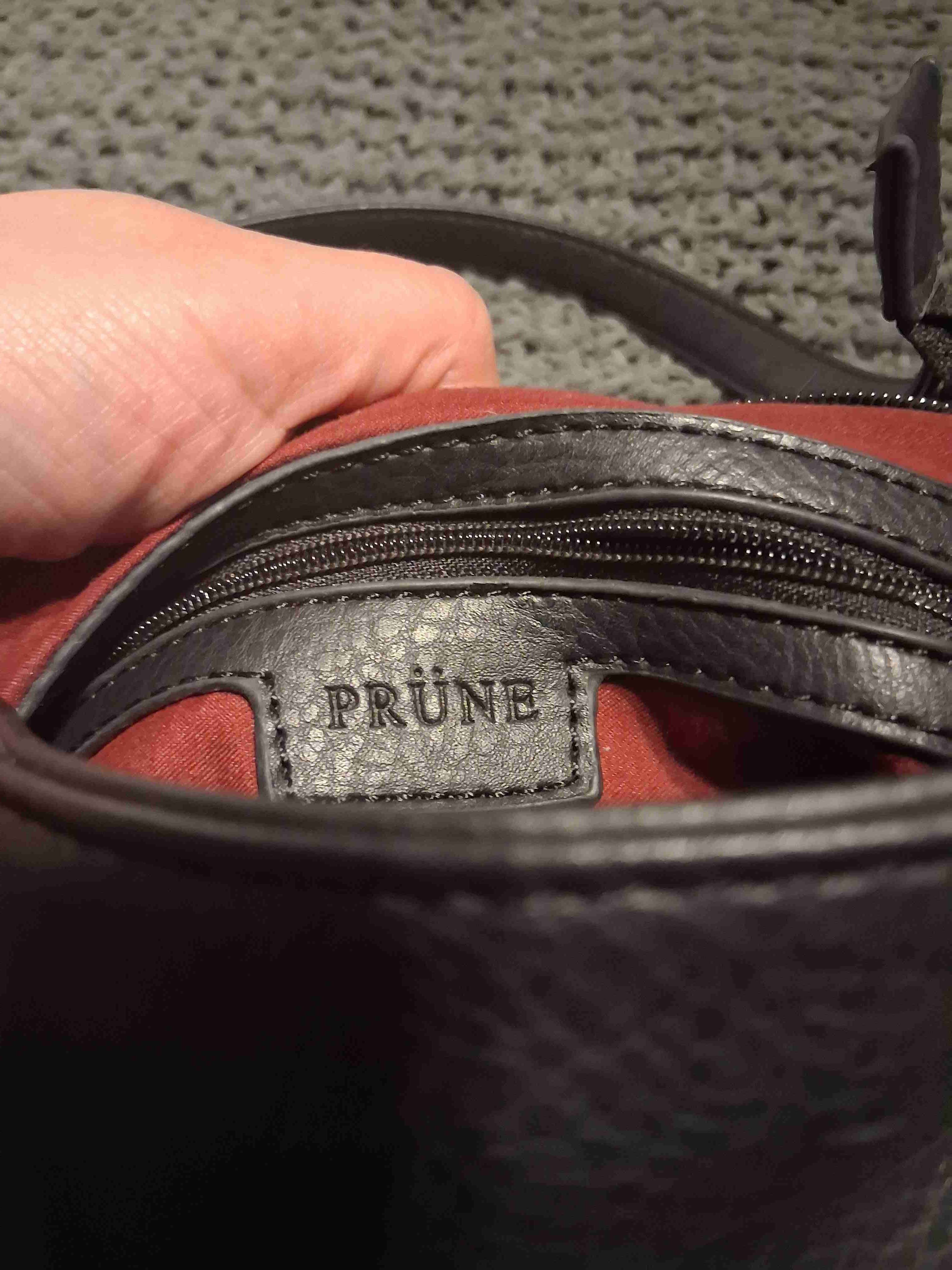 Bandolera de cuero negro con tachas - miniatura 3