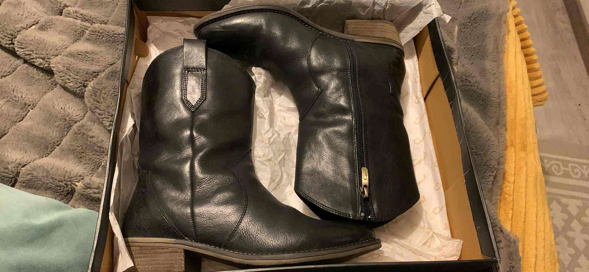 Botas negras de cuero 38 Gacel - miniatura 5