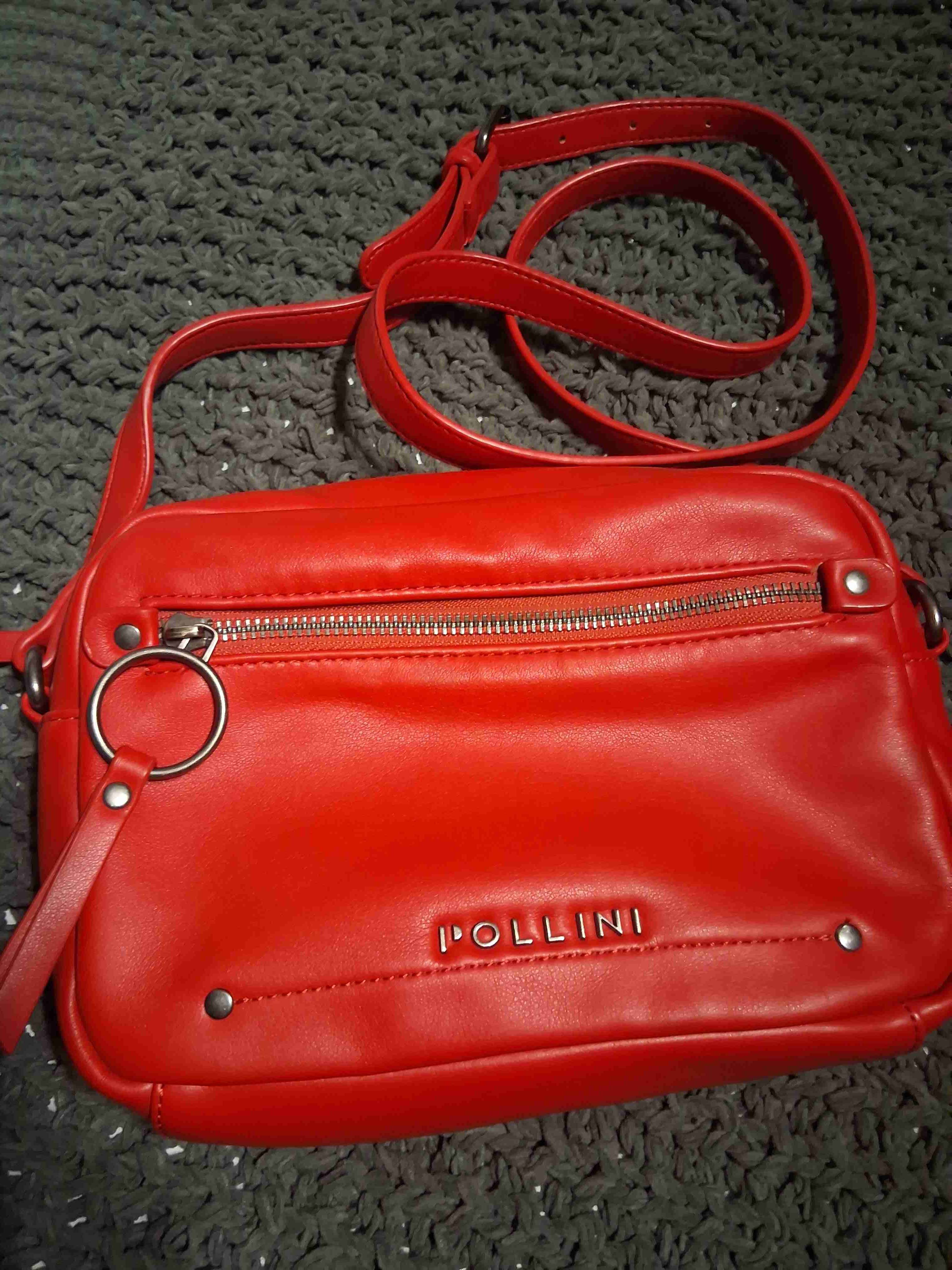 Cartera cruzada roja Pollini - miniatura 1