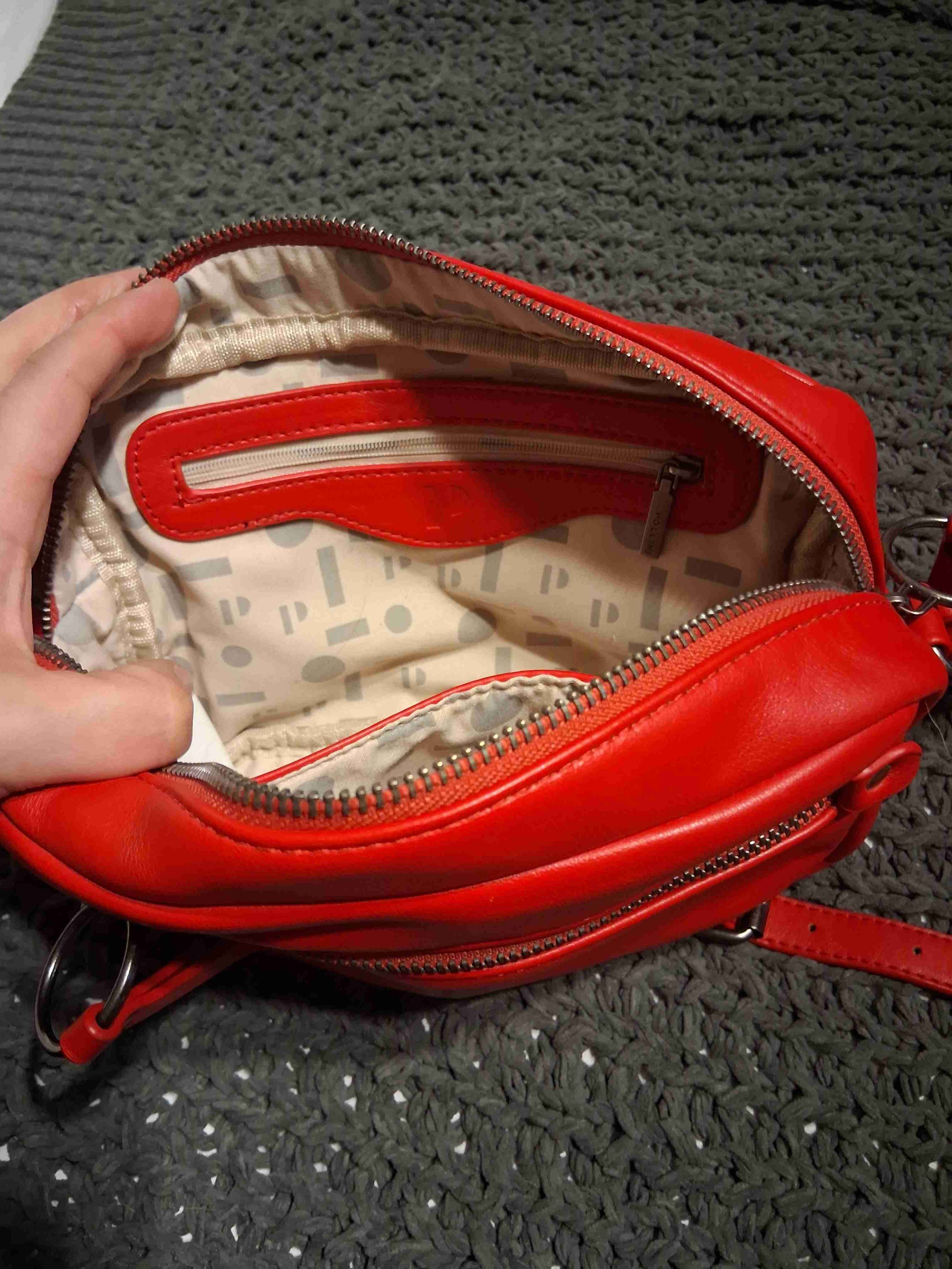 Cartera cruzada roja Pollini - miniatura 3