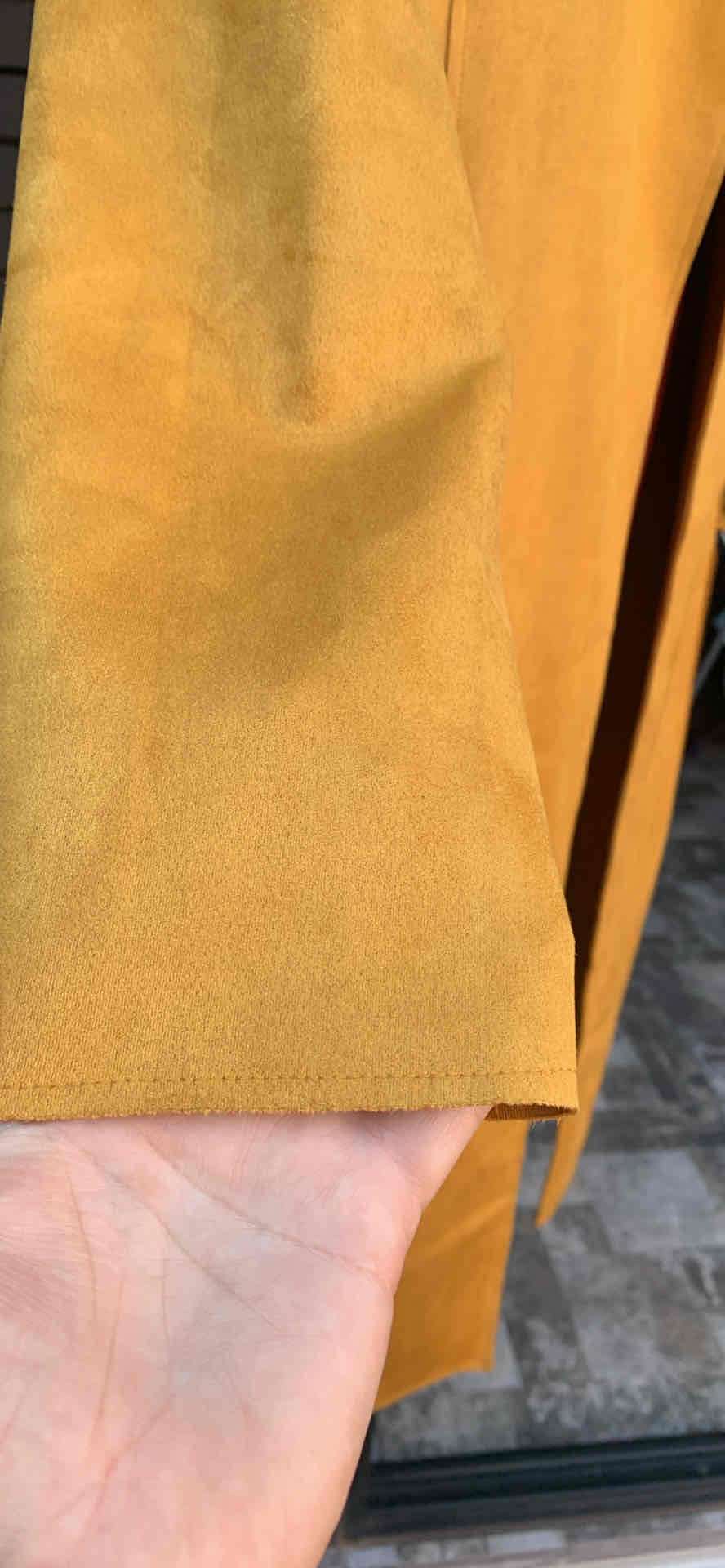 Abrigo Gamuza mostaza elegante  Nuevo Alaniz - miniatura 3