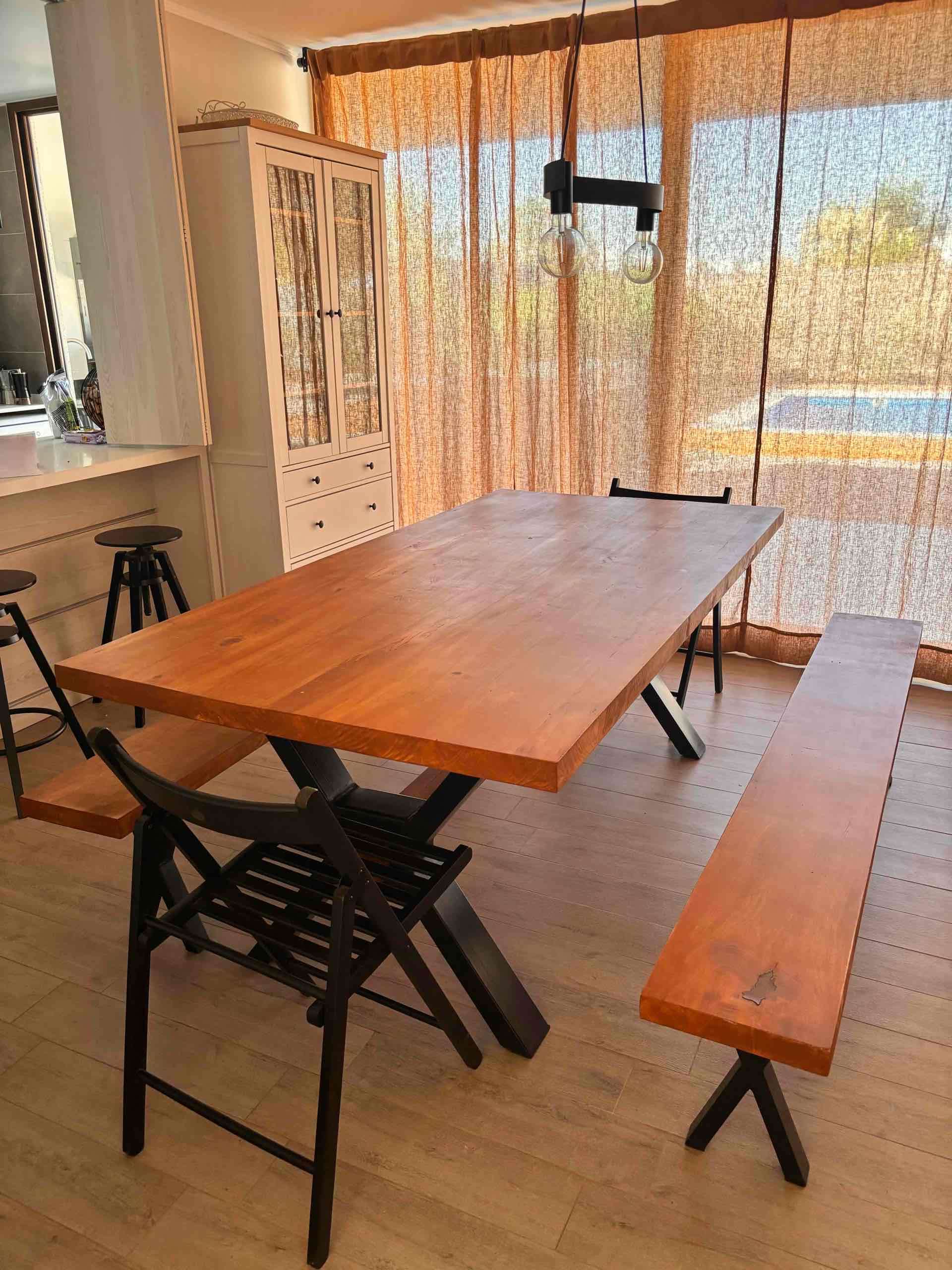 Mesa de comedor madera nativa - miniatura 1