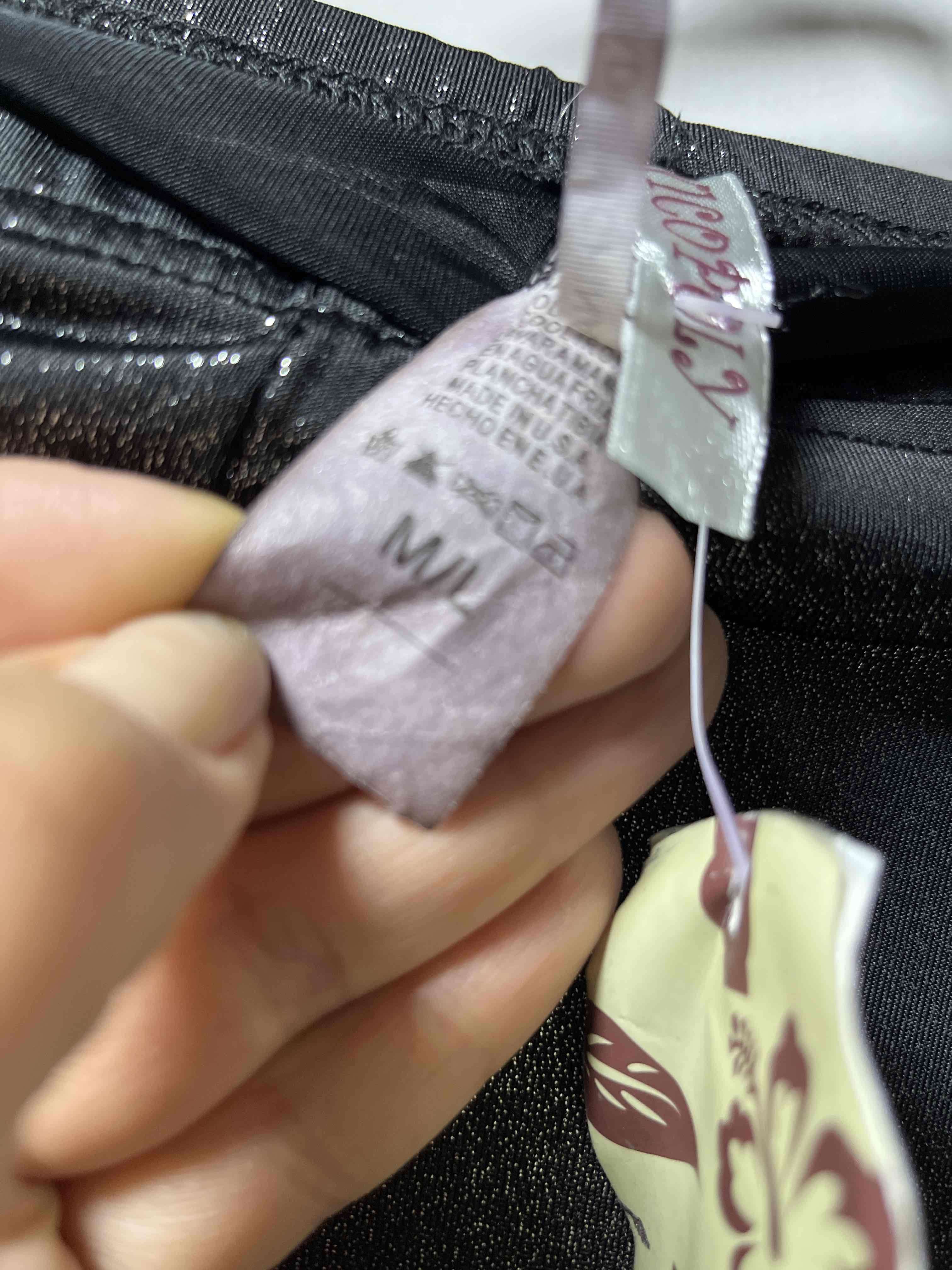 Calzas brillantes negras - miniatura 5