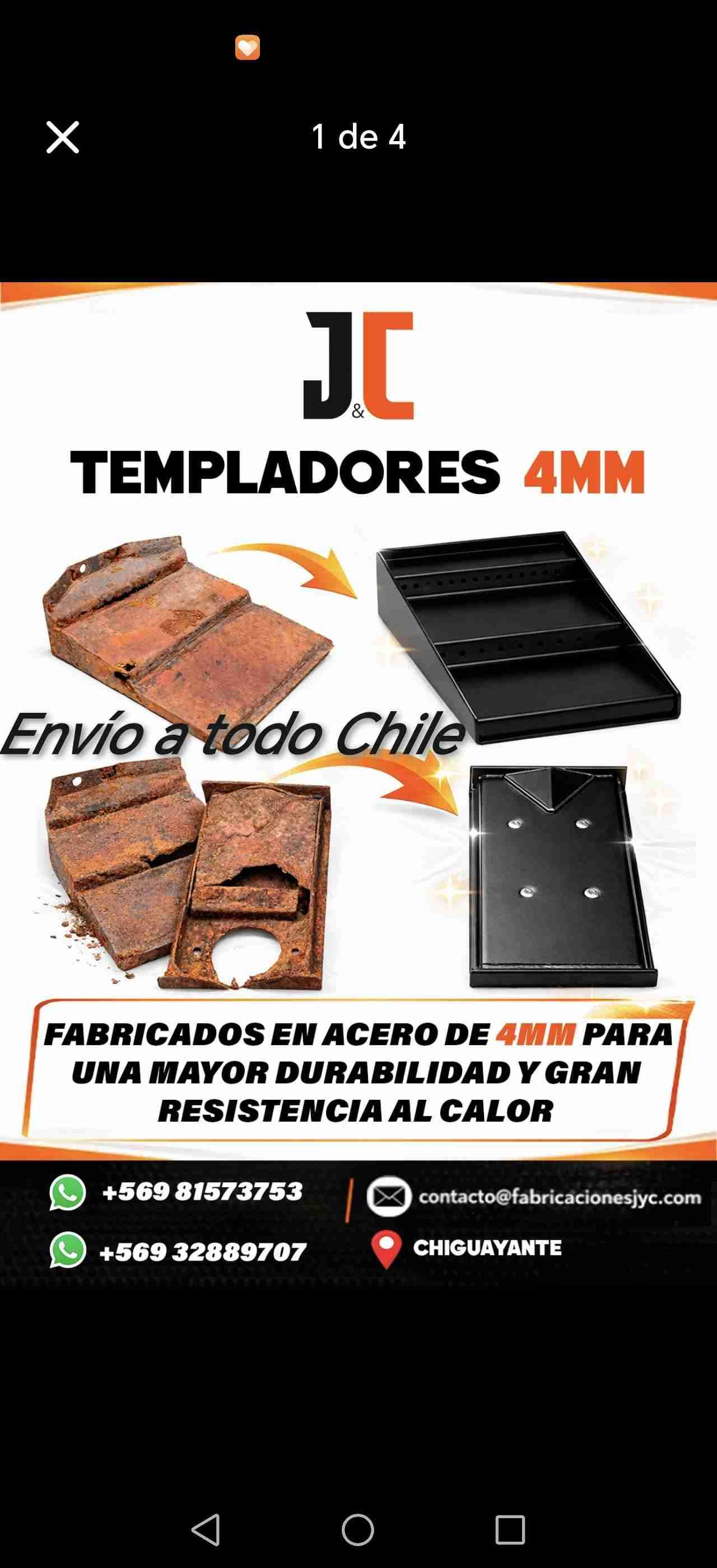 Templadores de acero 4mm - miniatura 1