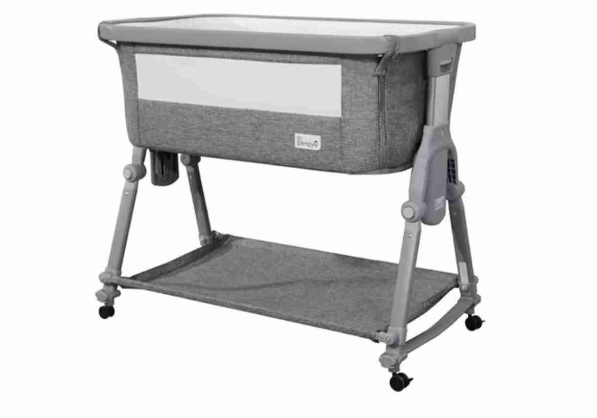 Vendo cuna colecho plegable Lil Pengyu gris - miniatura 1