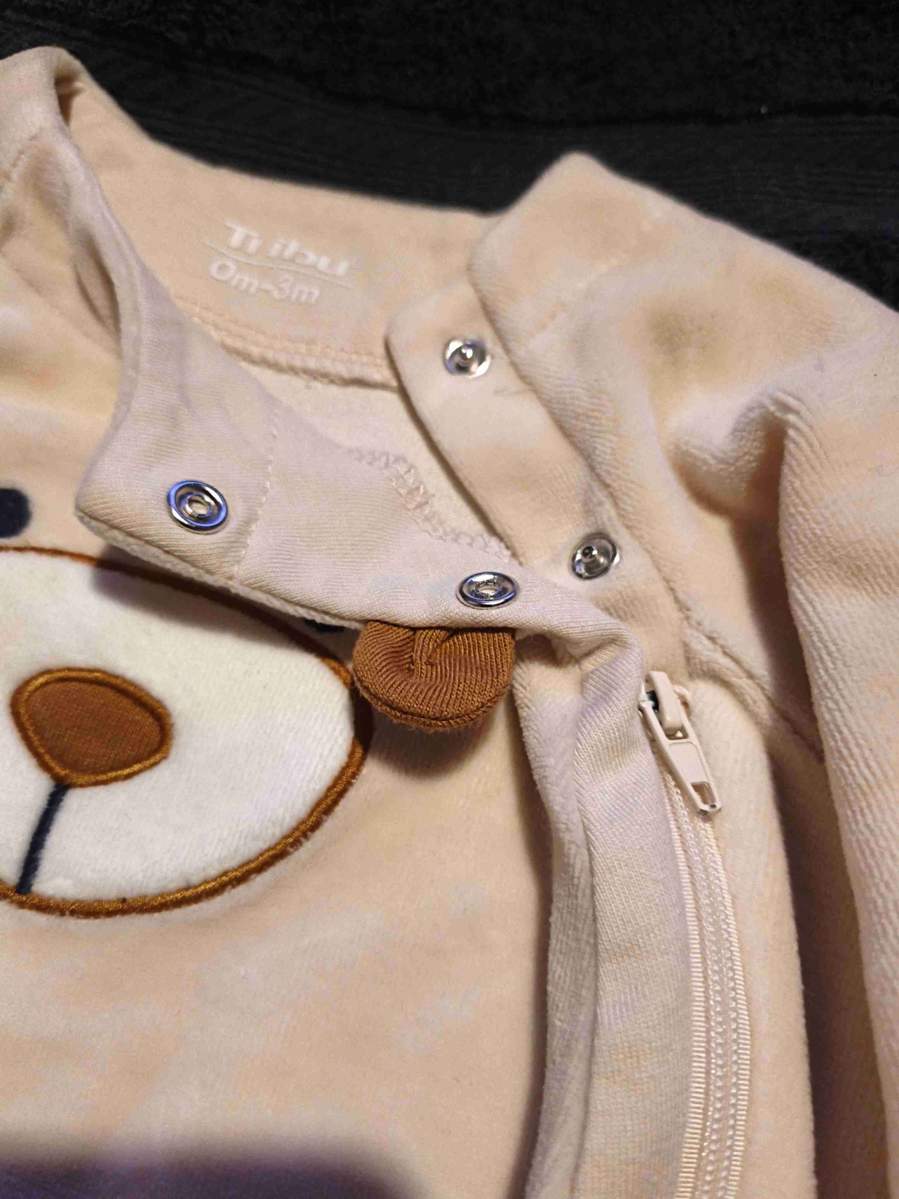 Enterito de bebé con diseño de oso - miniatura 2