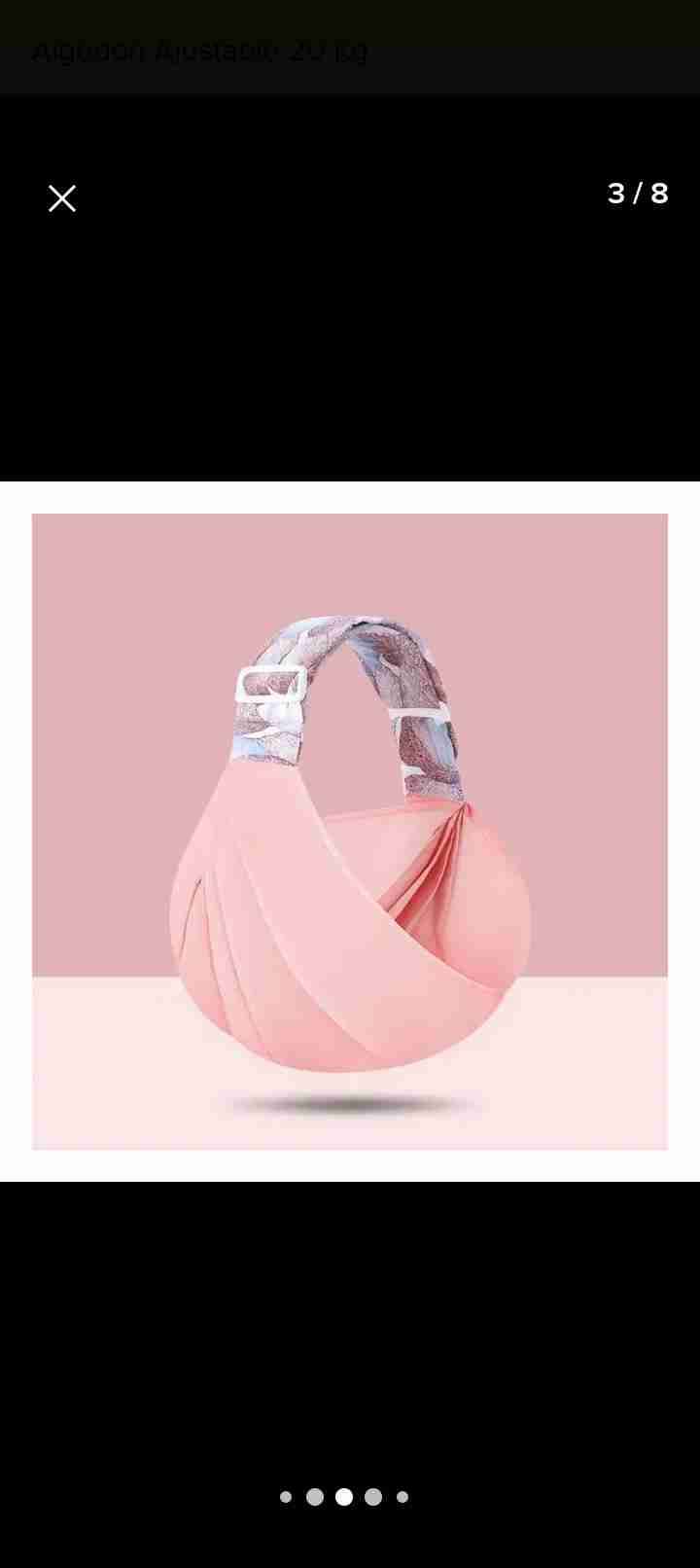 Portabebé ajustable de algodón - miniatura 2